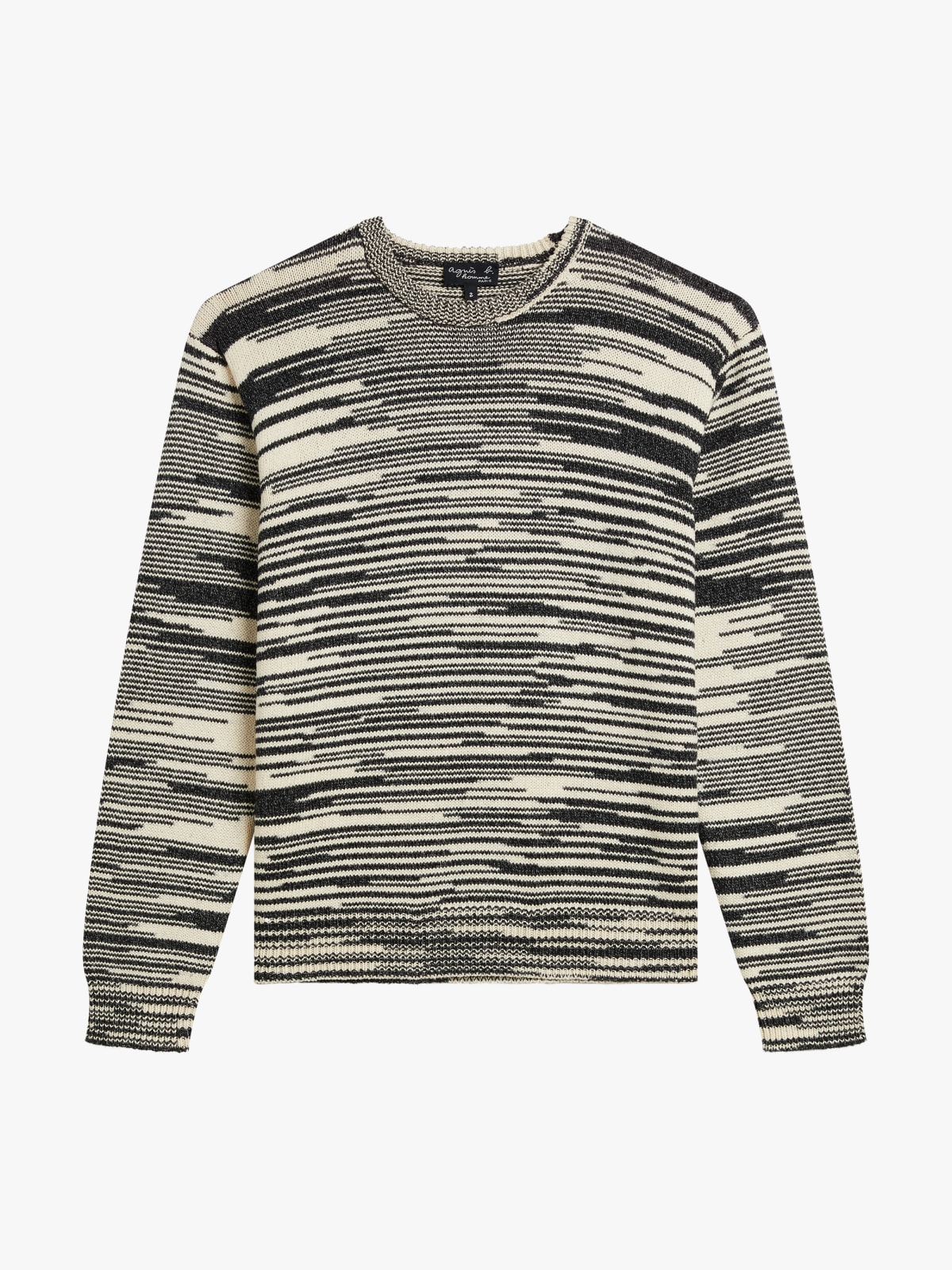 black Ab cotton jersey jumper