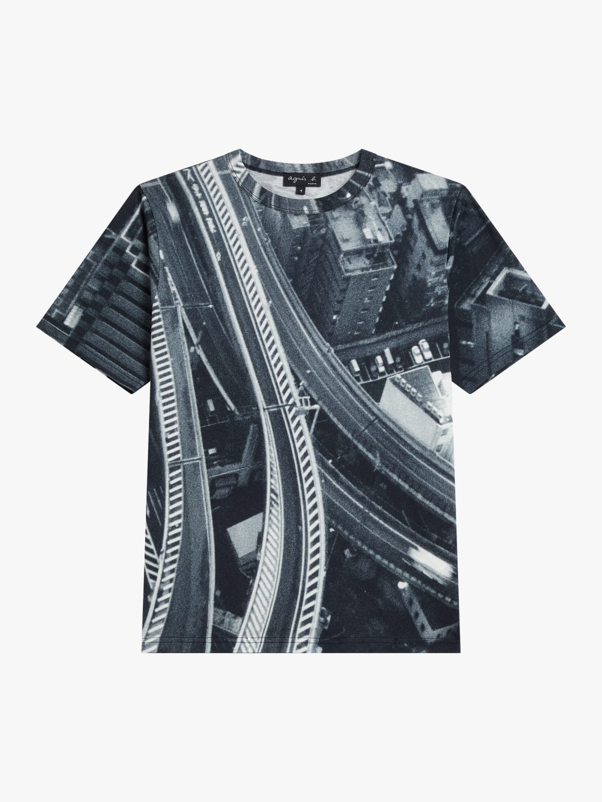 t-shirt B. Style en coton imprim&eacute; num&eacute;rique photo d&rsquo;agn&egrave;s b. 