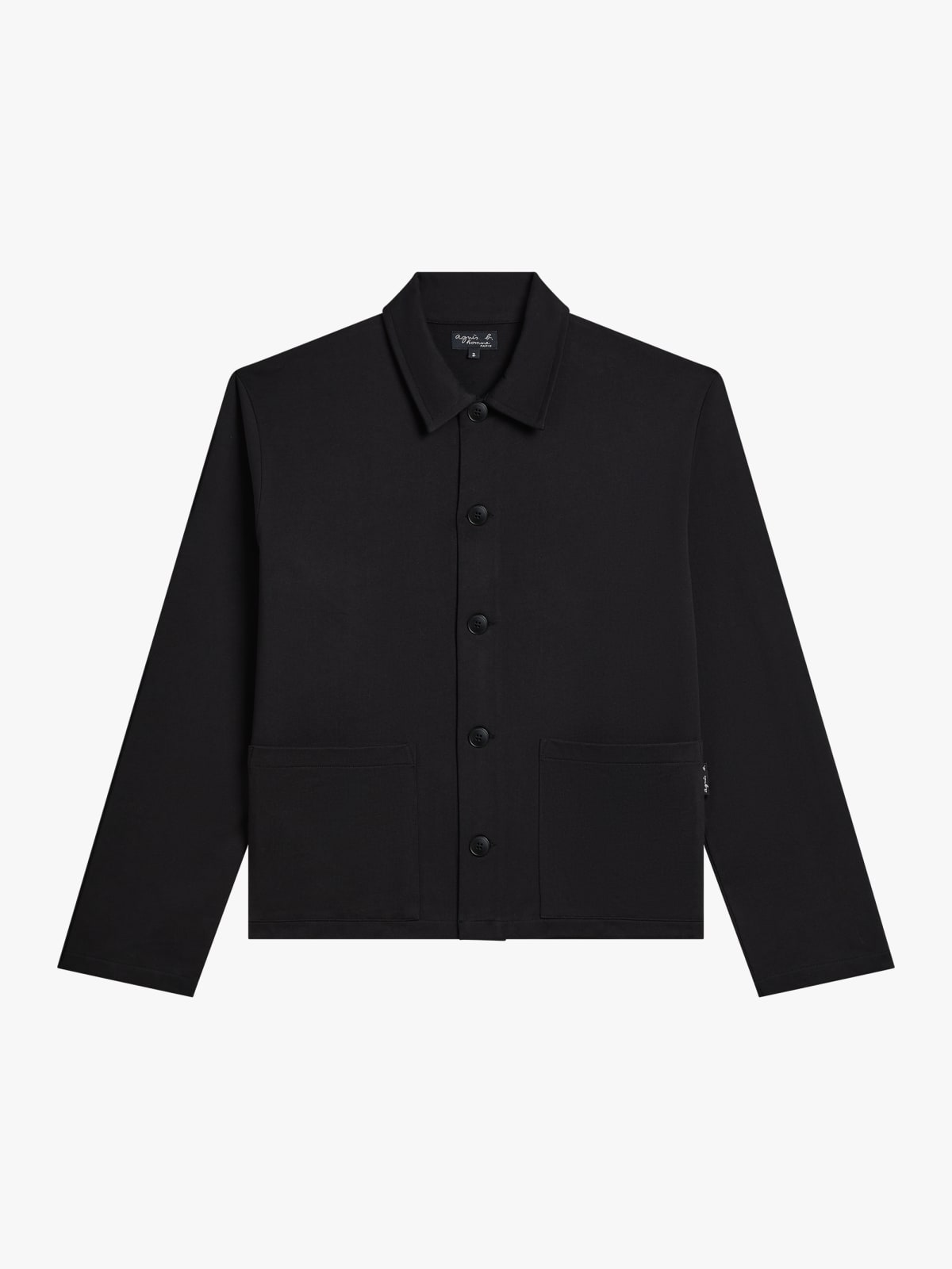 black Alberto cotton jersey cardigan