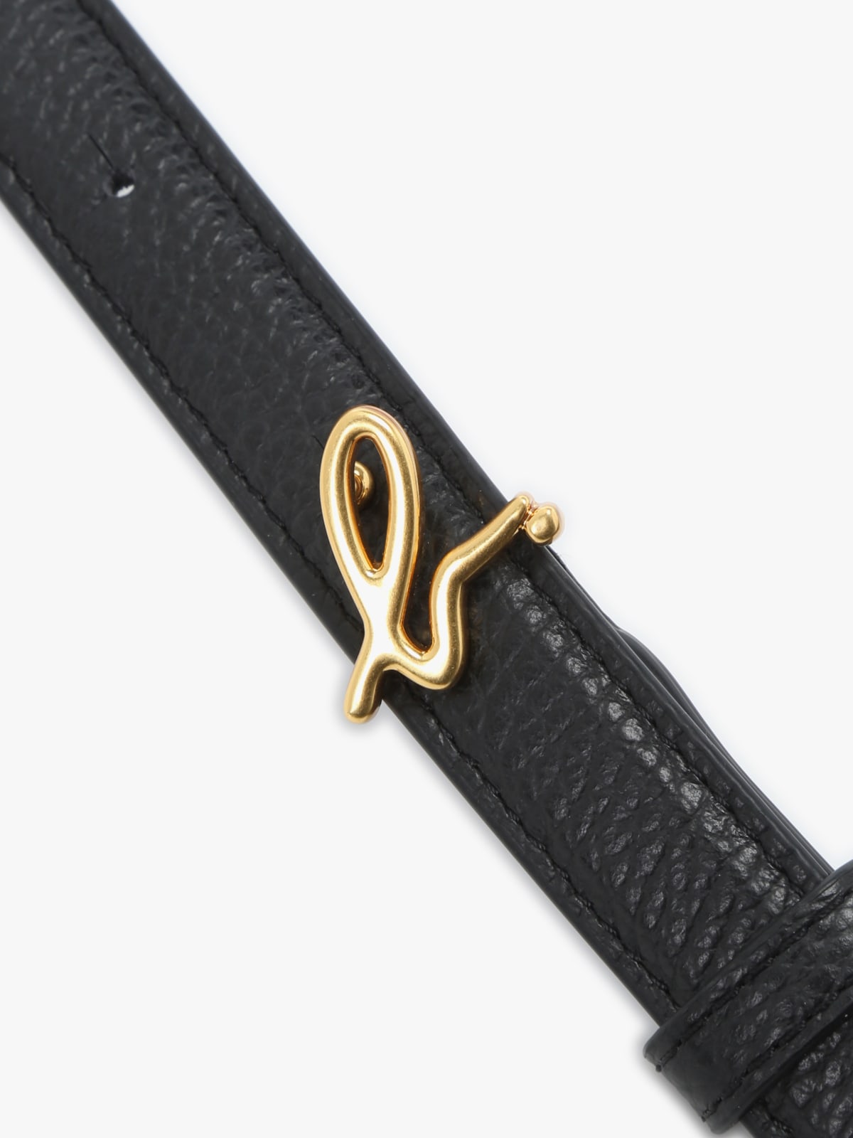 black leather shoulder bag image number 5