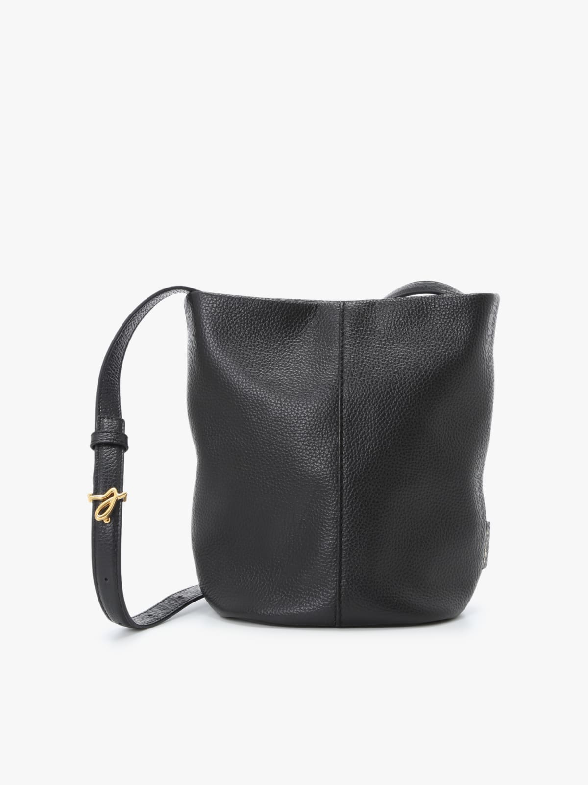 black leather shoulder bag