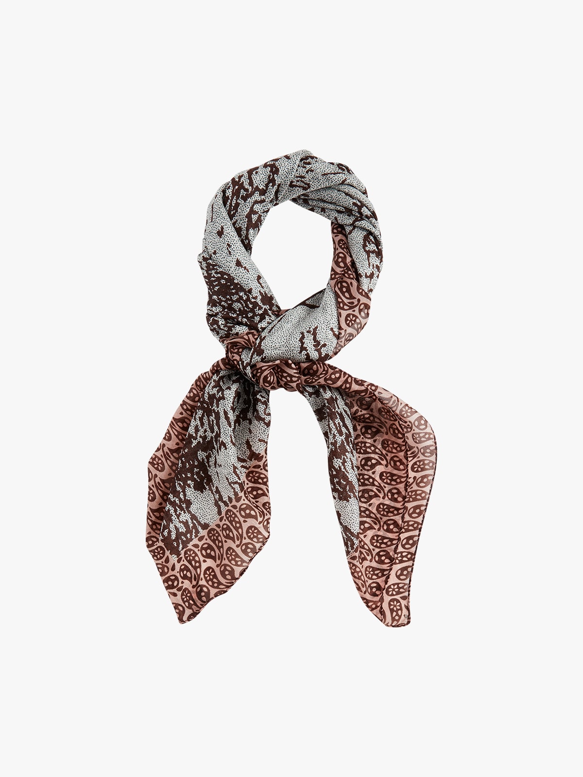 brown Brani silk scarf