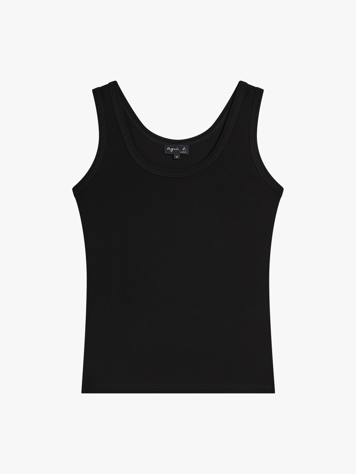 black Gaston jersey cr&ecirc;pe tank top