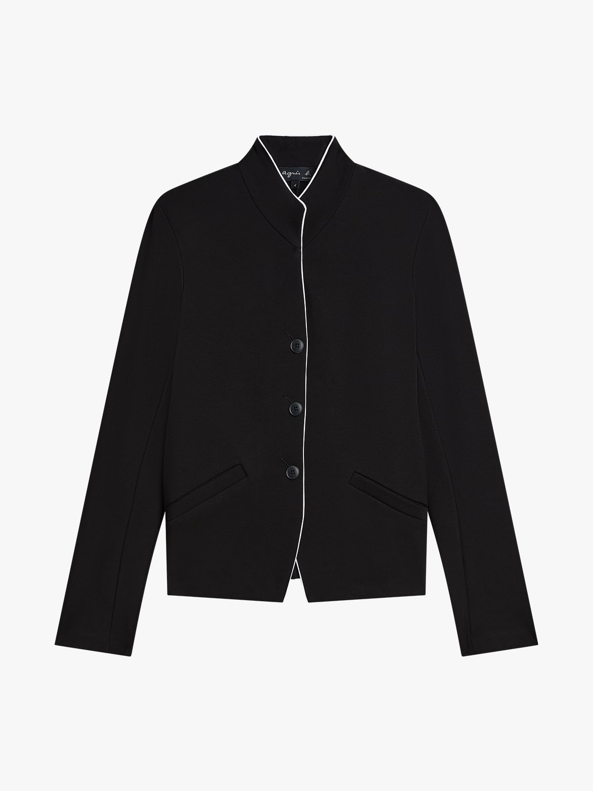 black Fran&ccedil;ois viscose jersey jacket