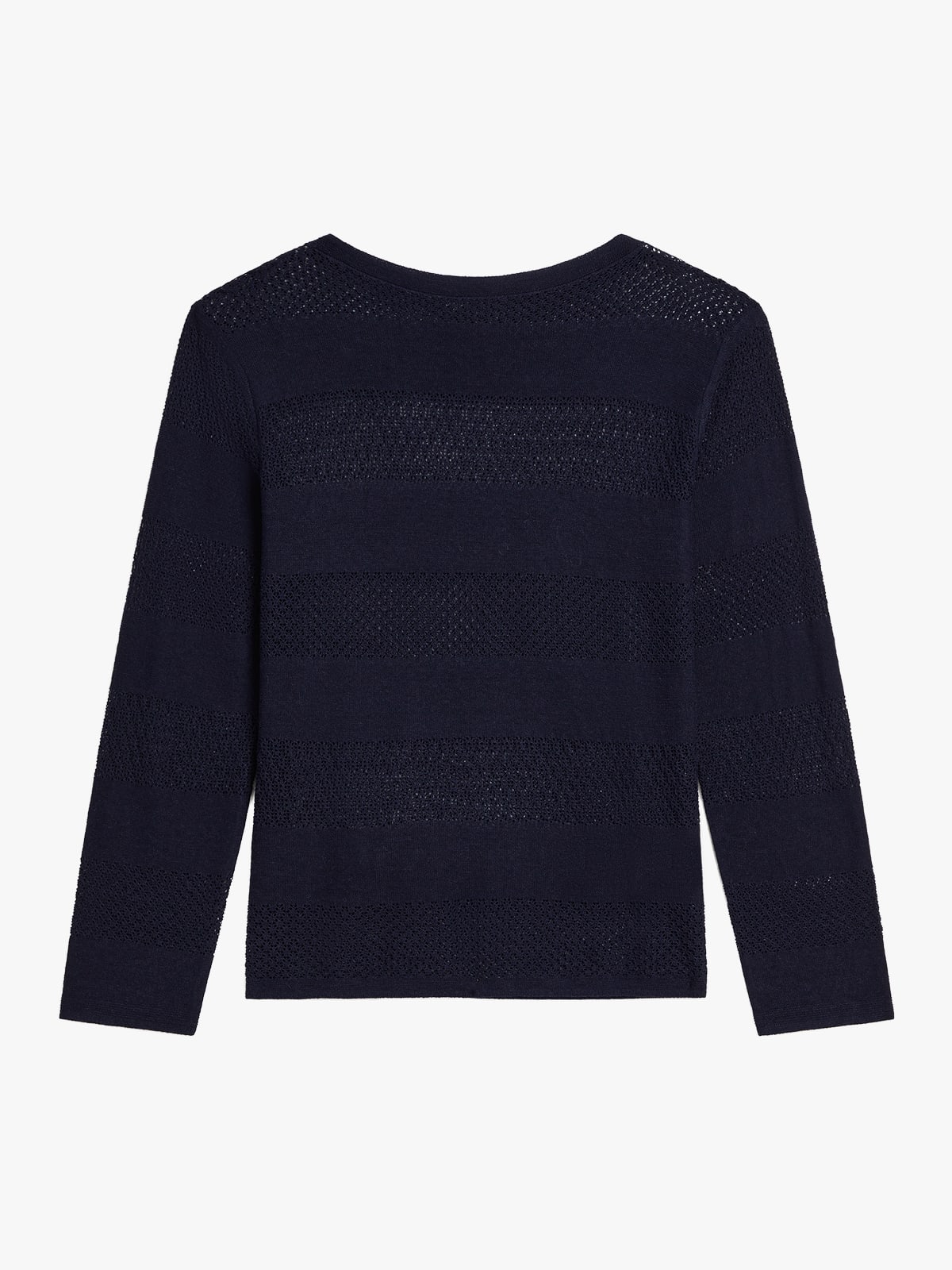 navy blue striped T-shirt