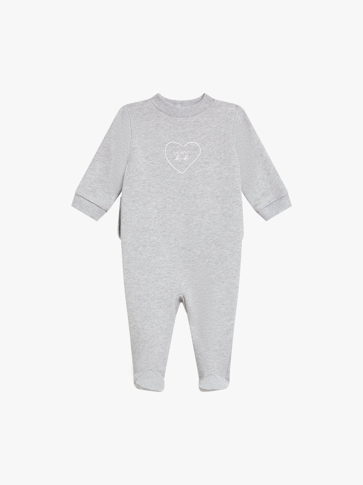 grey "le petit b.b." sleepsuit