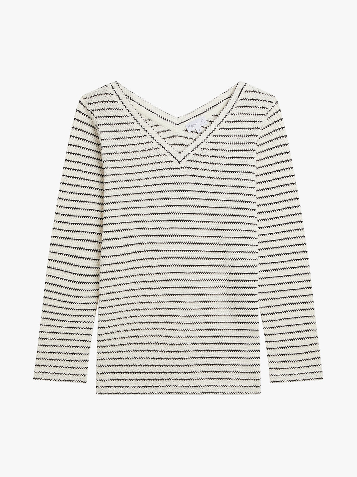 tunique Cynthia en jersey de coton fantaisie blanc