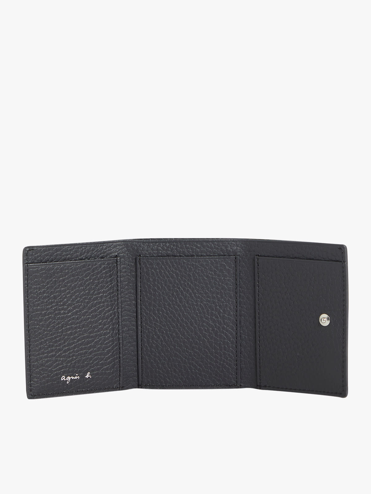 charcoal grey leather wallet