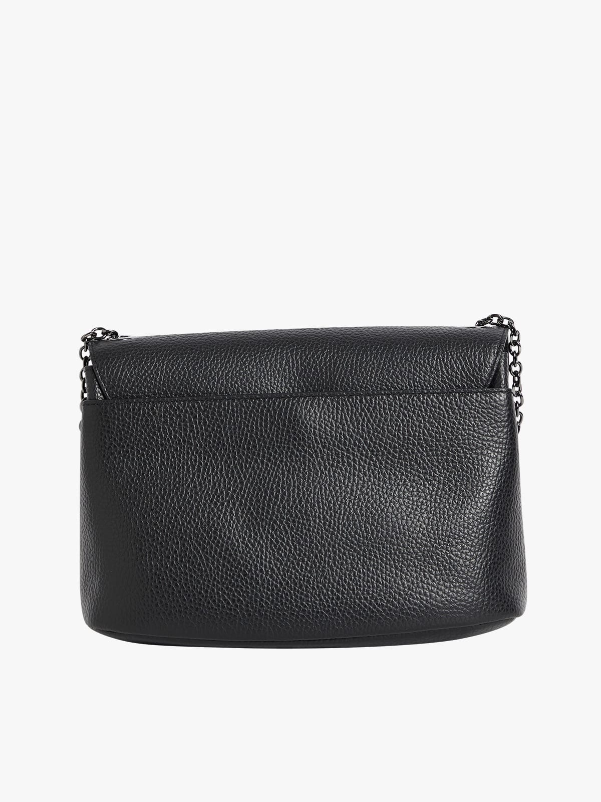 black leather shoulder bag image number 2
