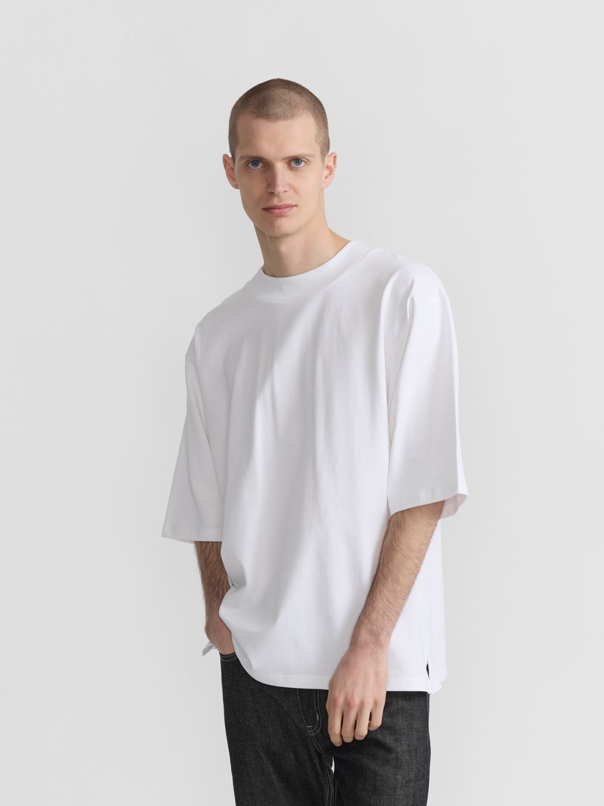 white cotton Horace t-shirt