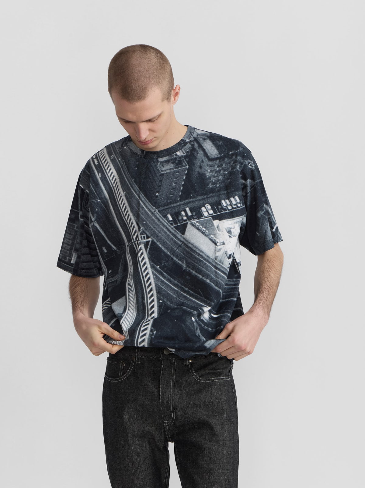 Chris cotton t-shirt printed with digital photo by agn&egrave;s b.