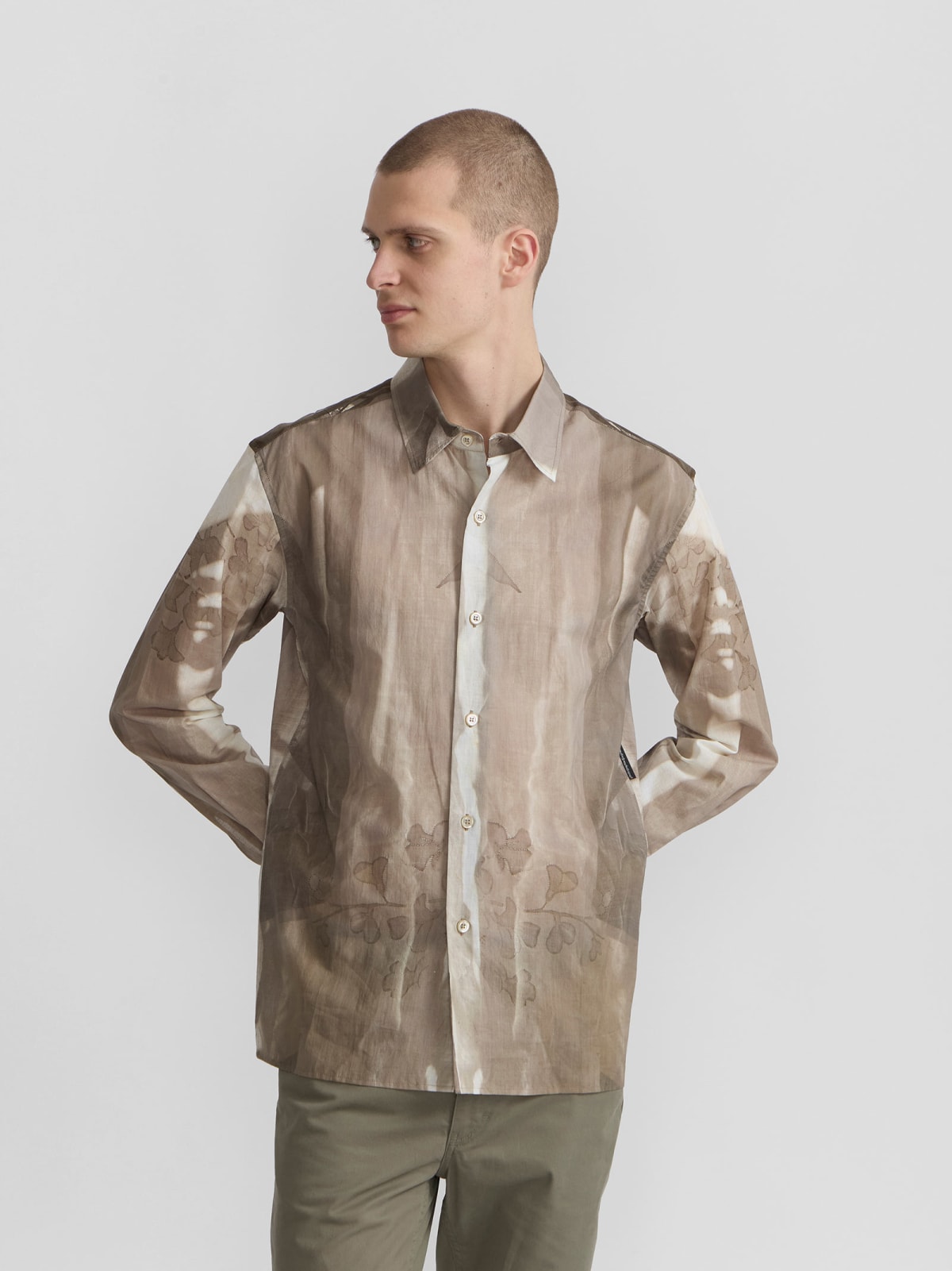 Thomas cotton shirt printed with a digital photo by agn&egrave;s b.