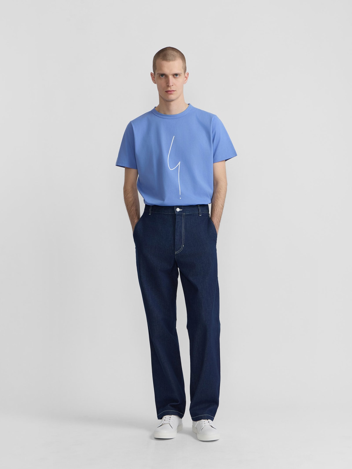 blue Antton cotton trousers