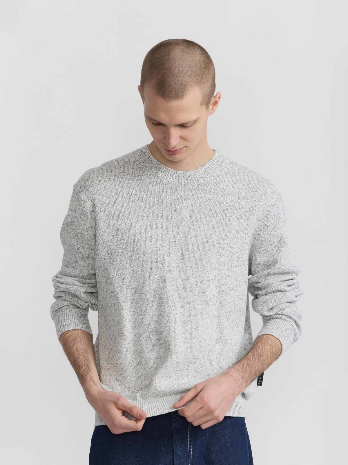 Blue Photo cotton jumper