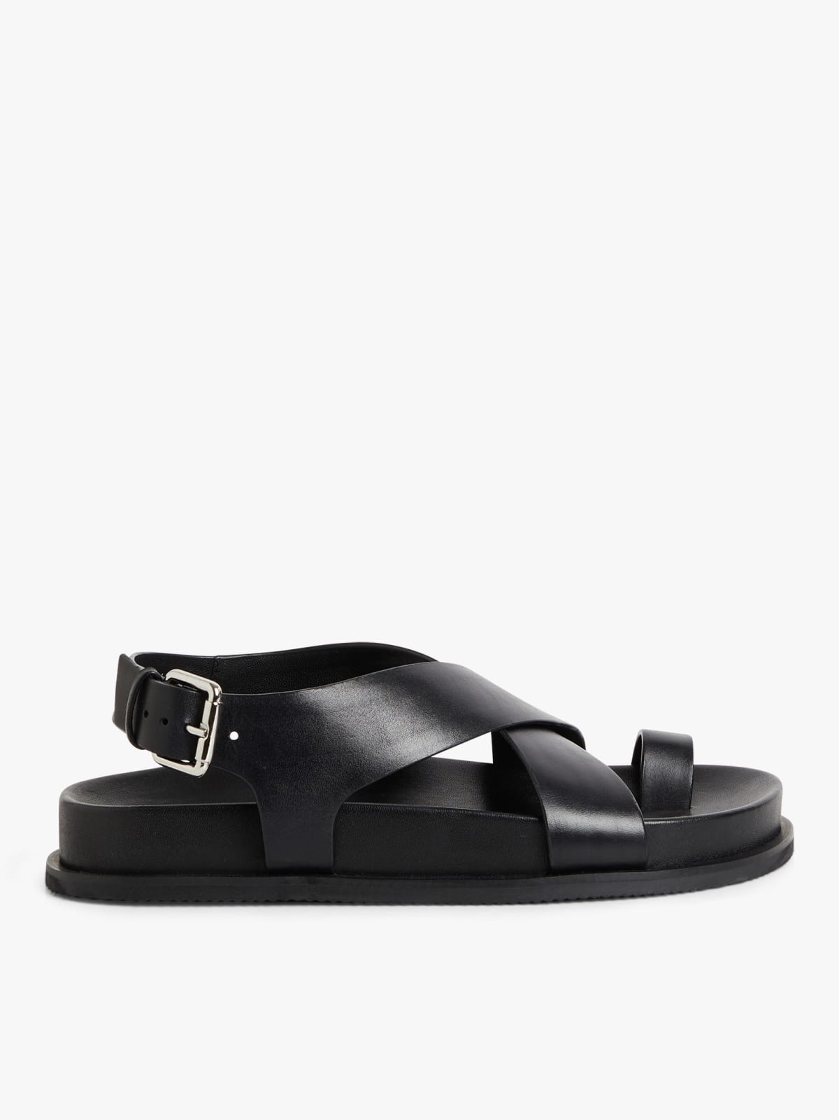 black Yela cowhide sandals