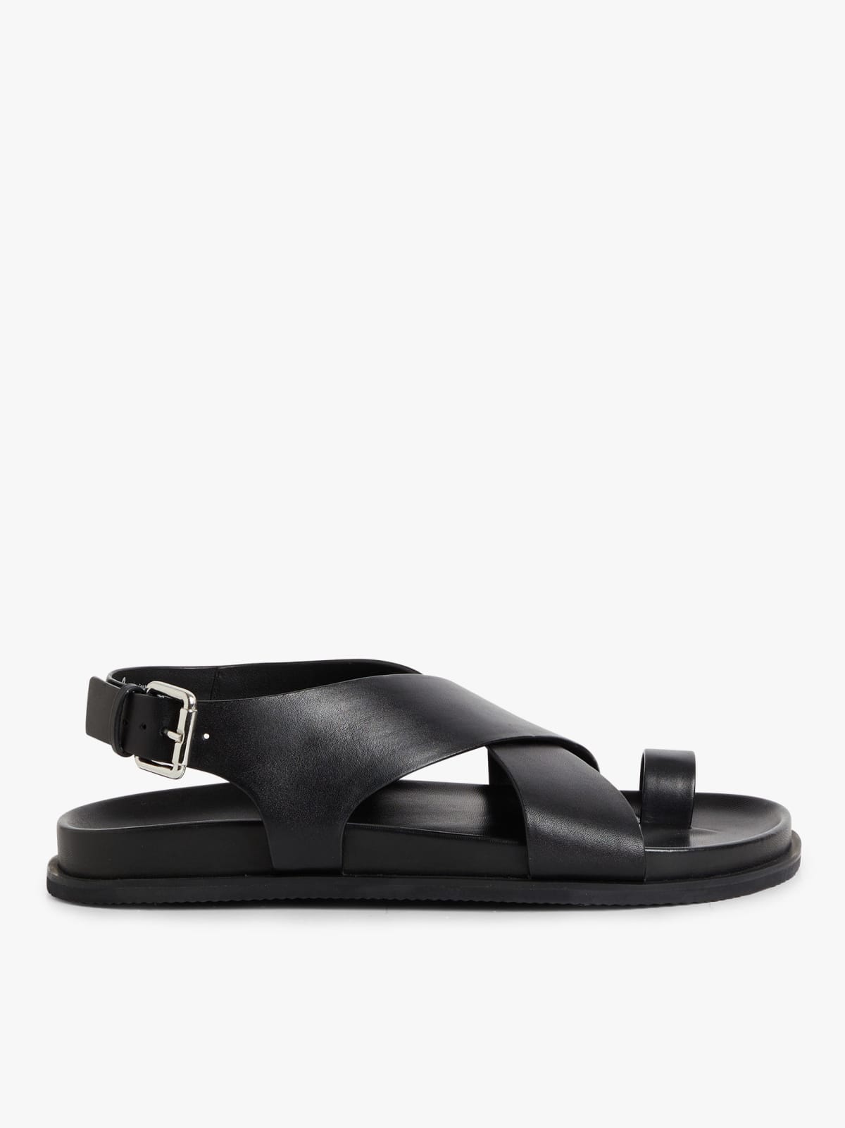 mules Oscar en cuir de vachette noir