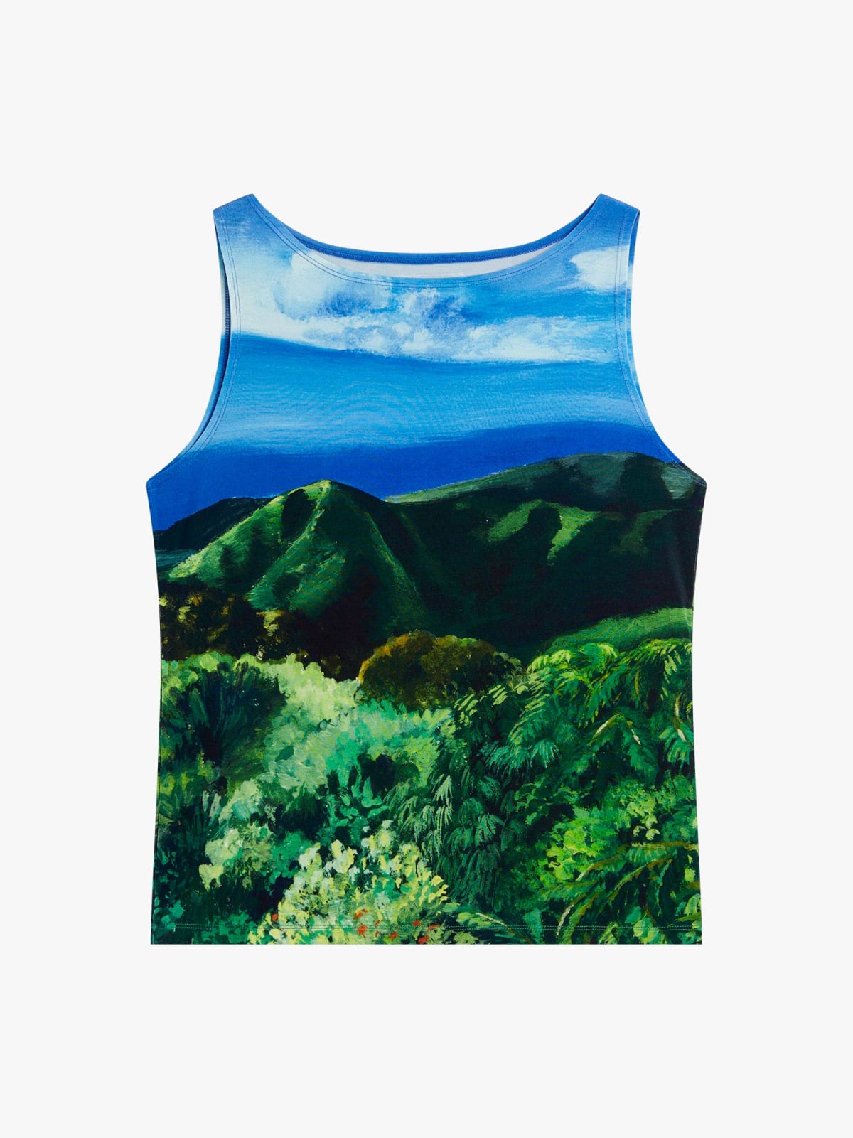 Tempete t-shirt in viscose digitally printed photo by Laure-H&eacute;l&egrave;ne Vaudier