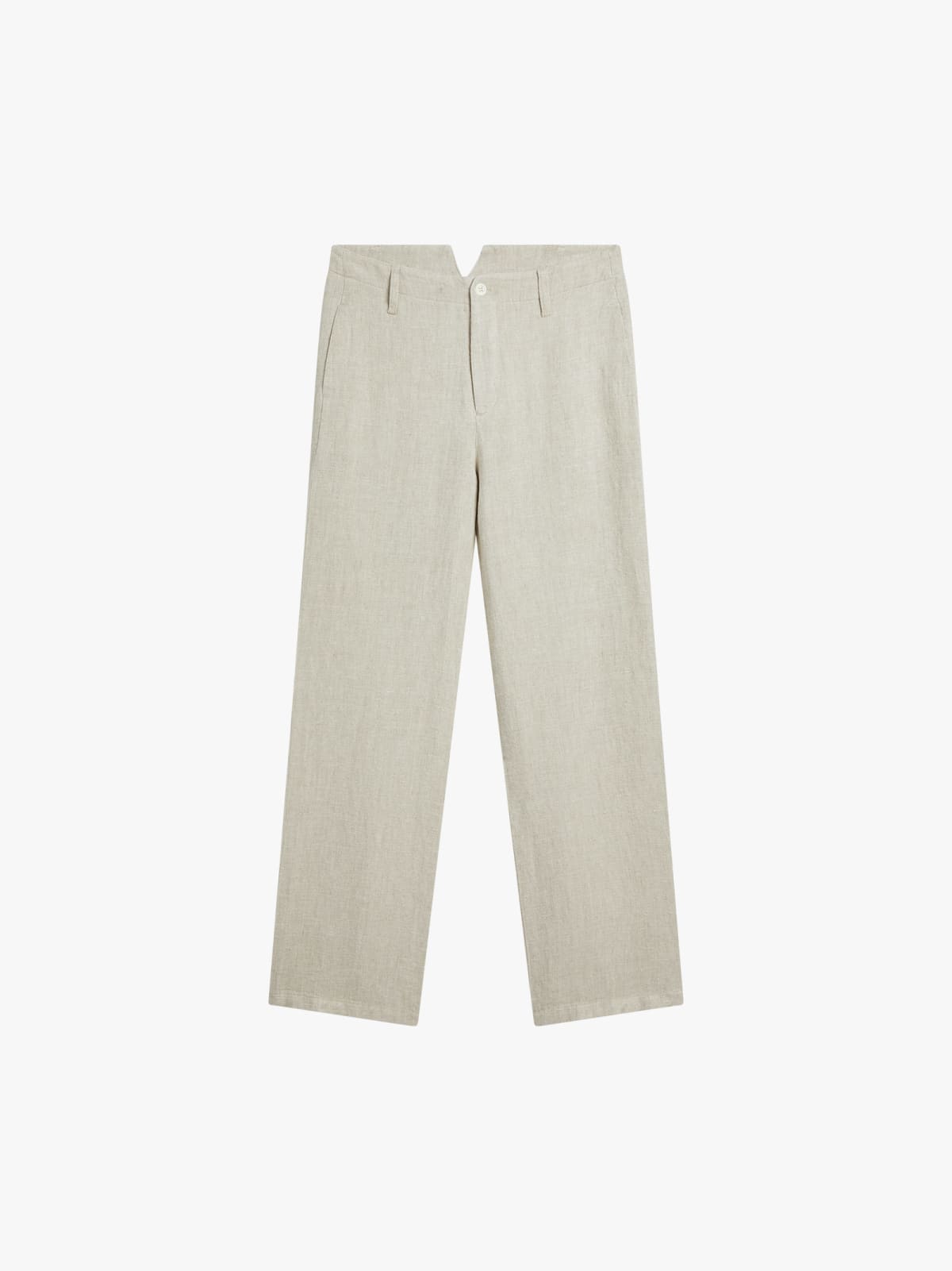 beige New Senso linen trousers