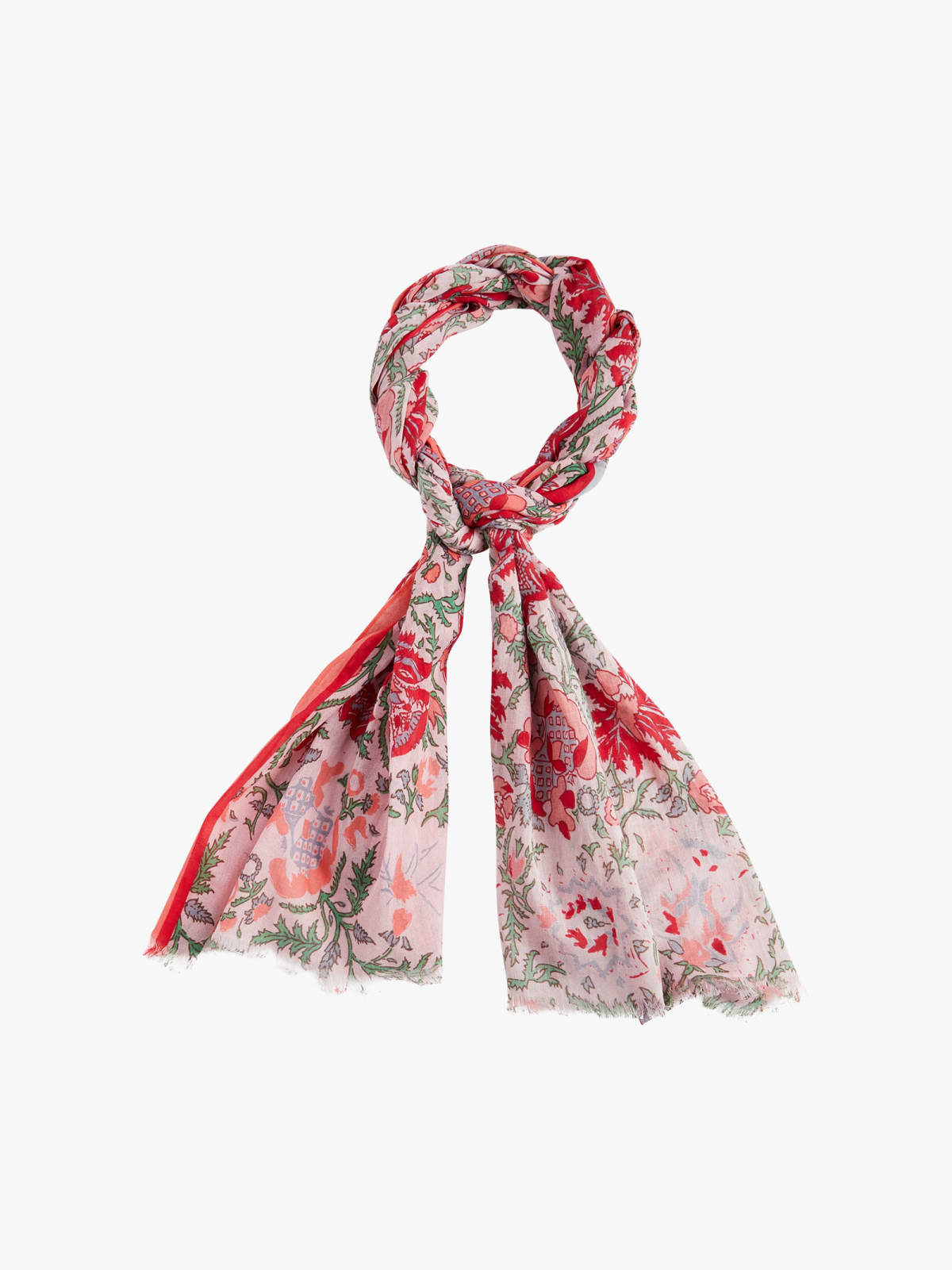 pink Lucie linen scarf