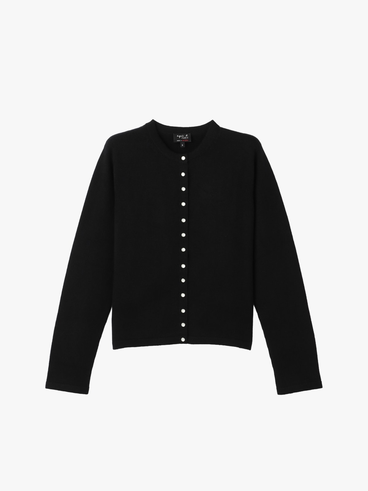 cardigan pression Le Petit en cachemire noir