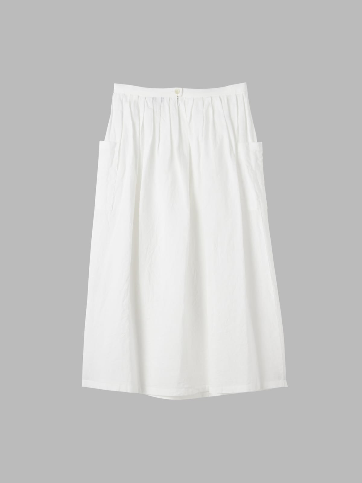 white linen Telma long skirt