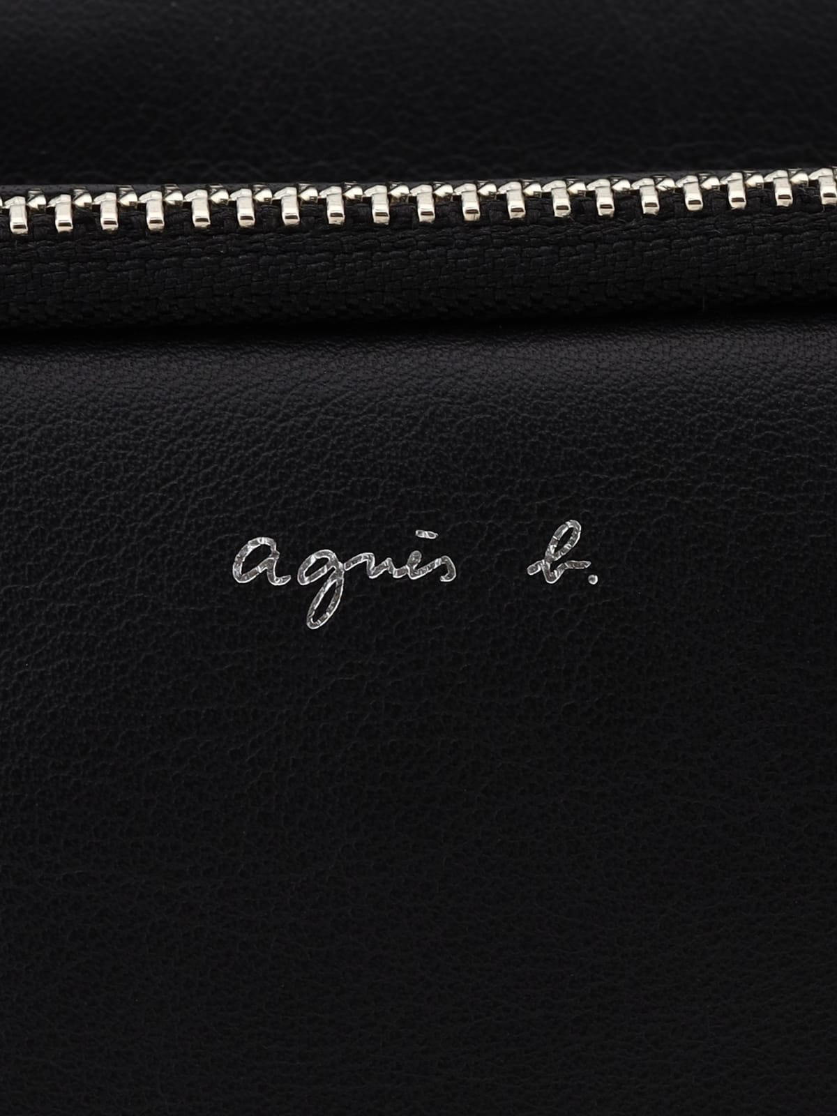 black leather shoulder bag image number 4