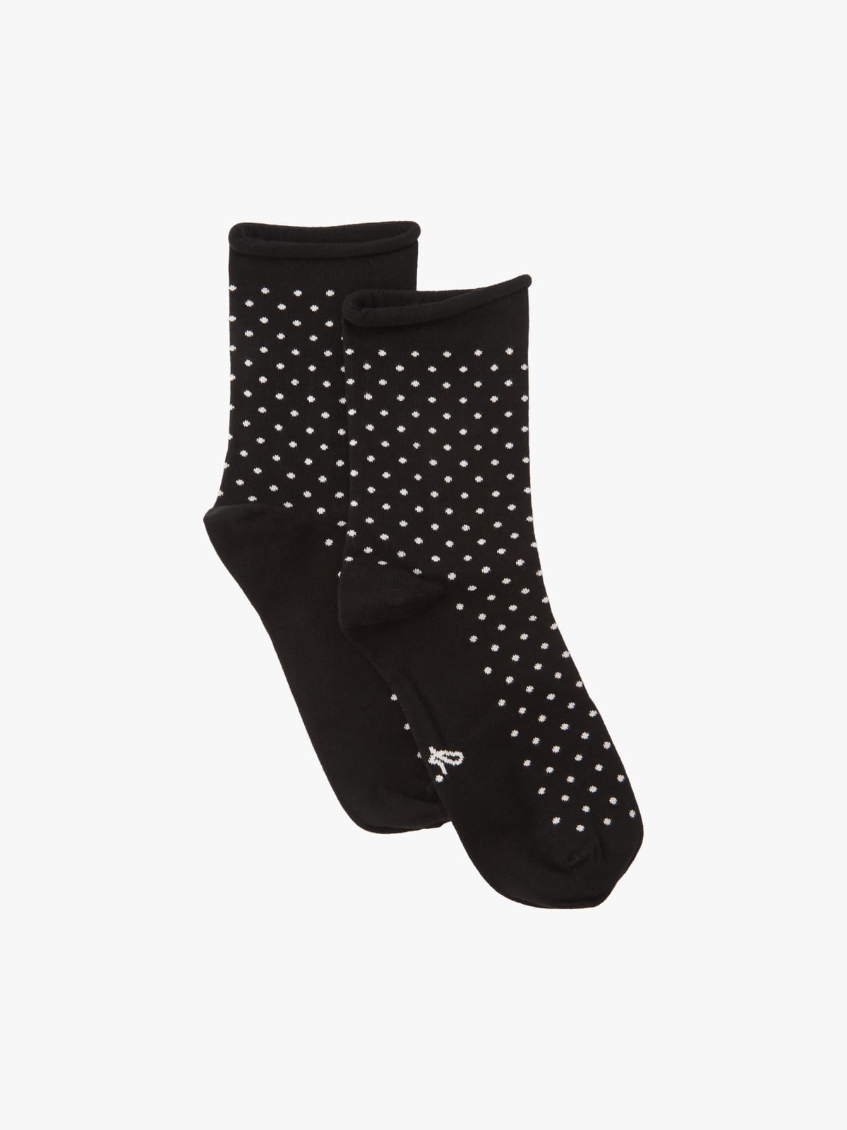 white polka dots socks