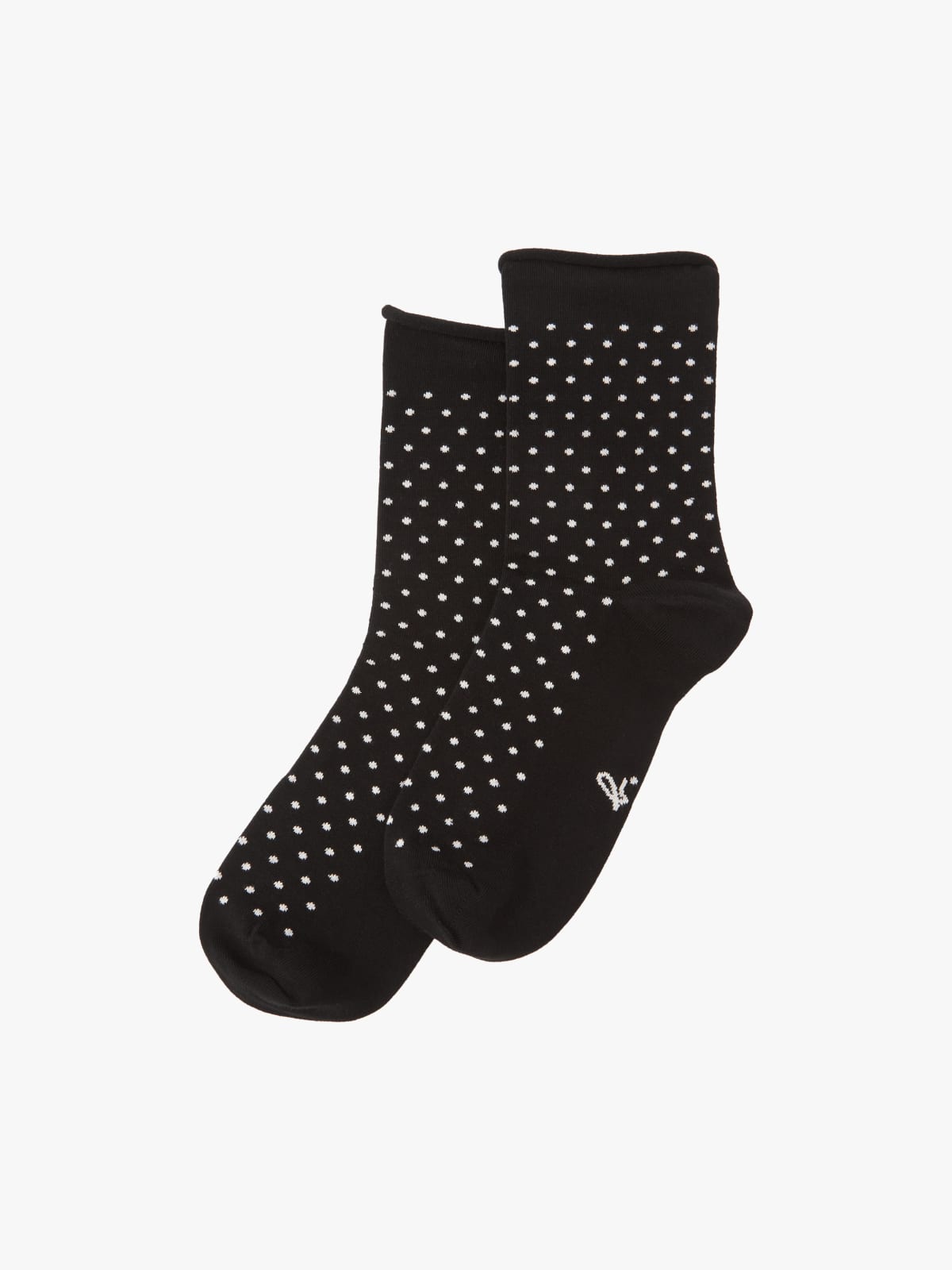 white polka dots socks