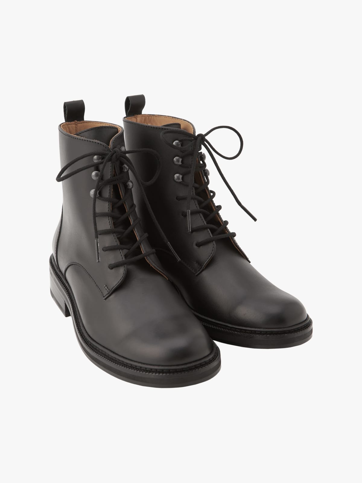 bottines Zo&eacute; noires en cuir