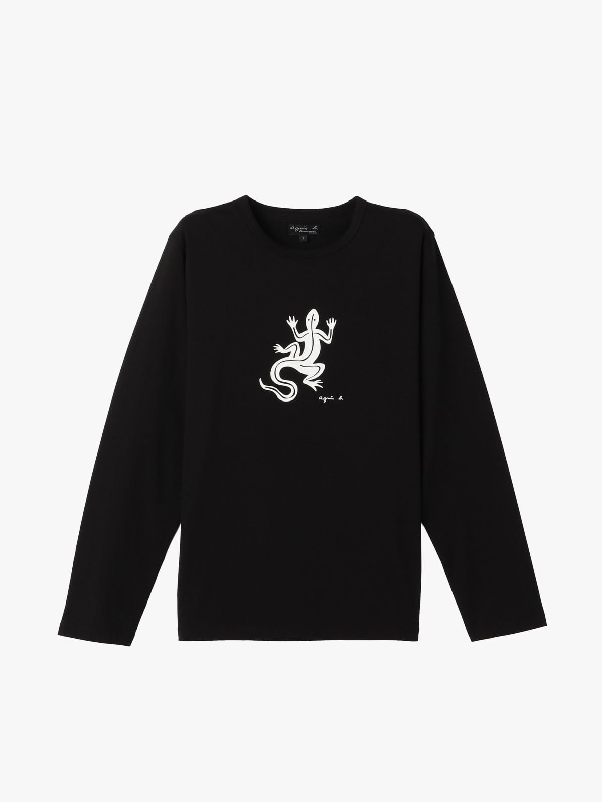 black long sleeves Coulos lizard t-shirt
