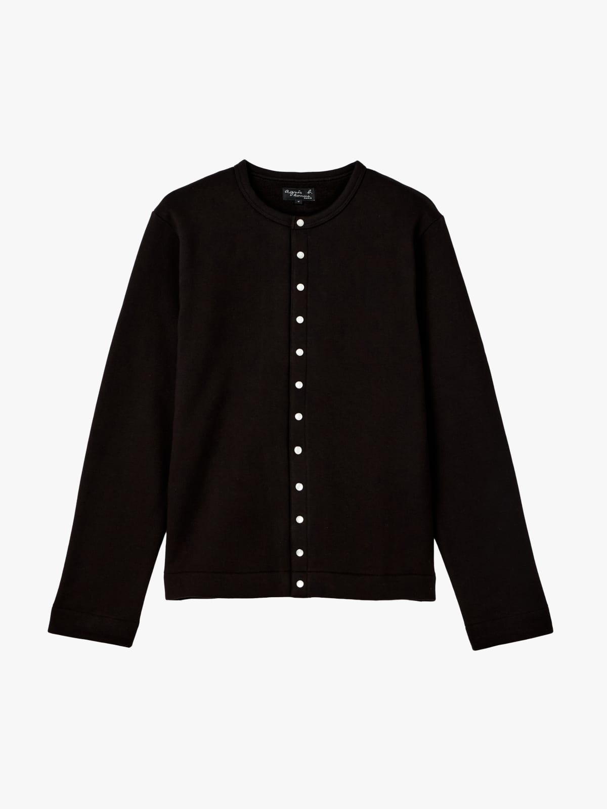 black Nacre snap cardigan