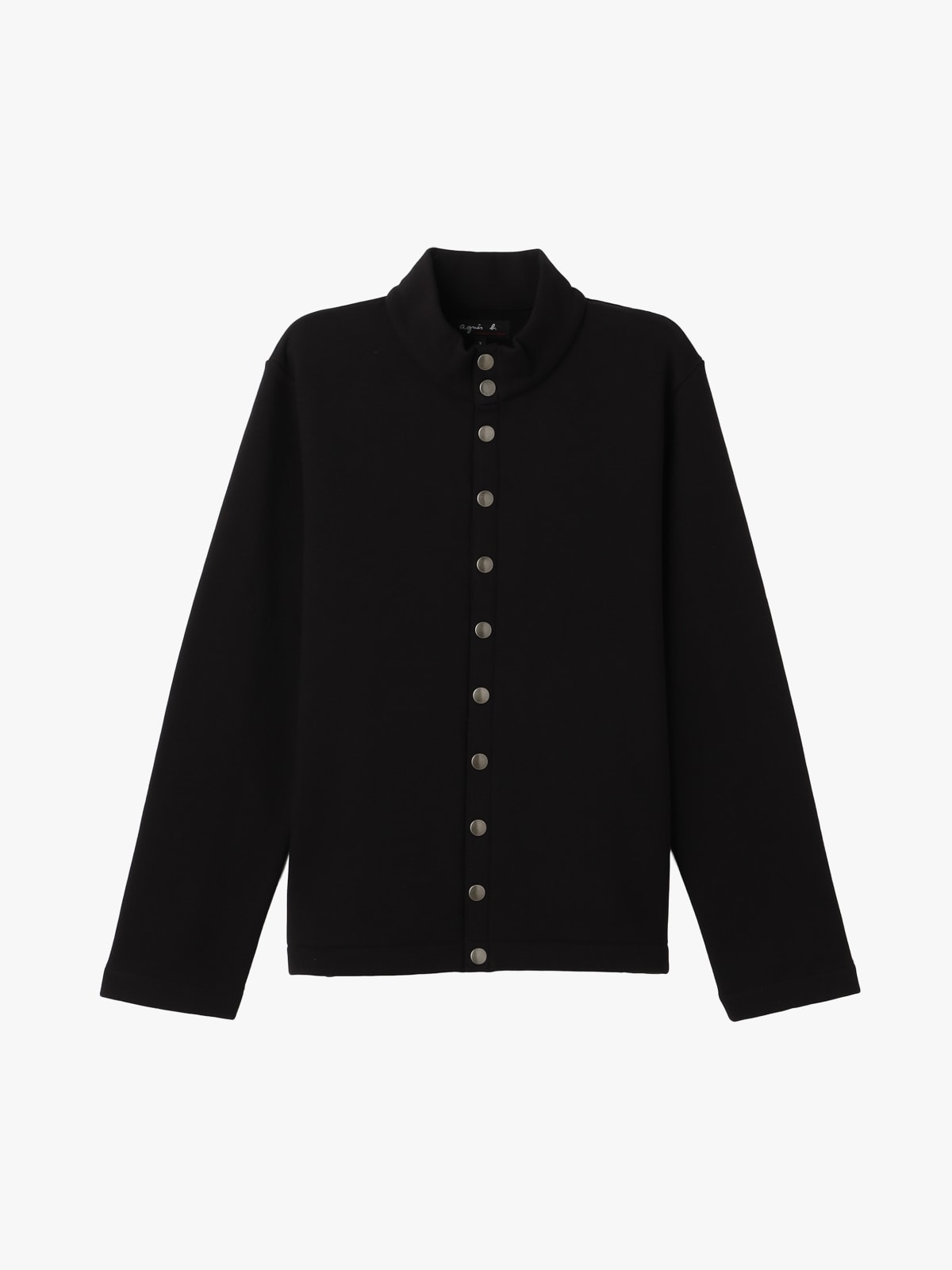 black New Yvan snap cardigan