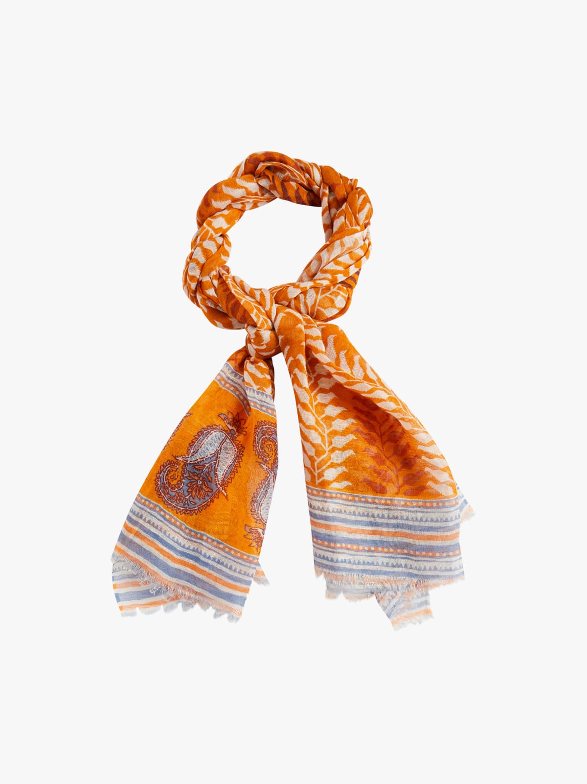 yellow Jordane linen scarf