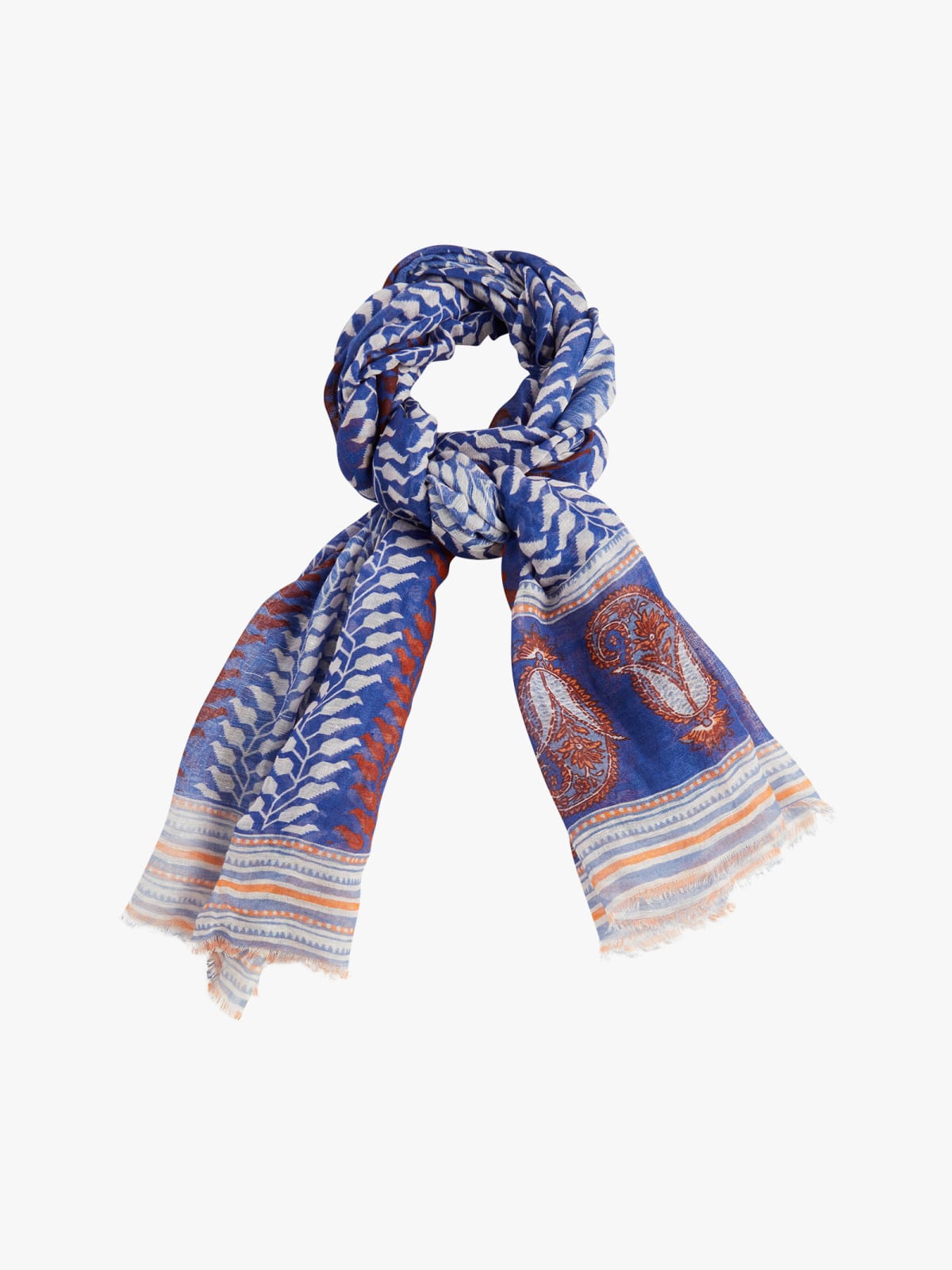 blue Jordane linen scarf