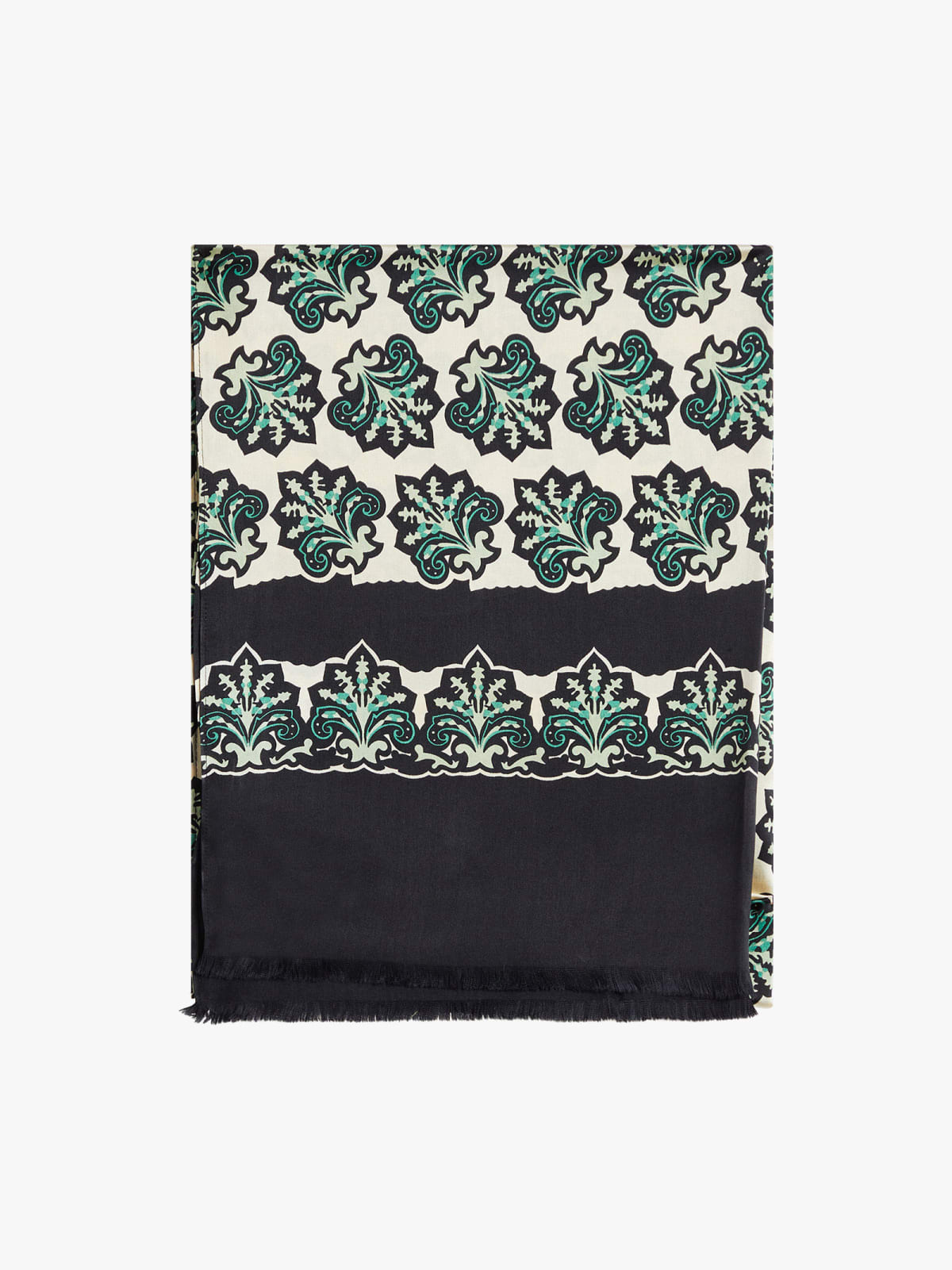 green Noah silk scarf