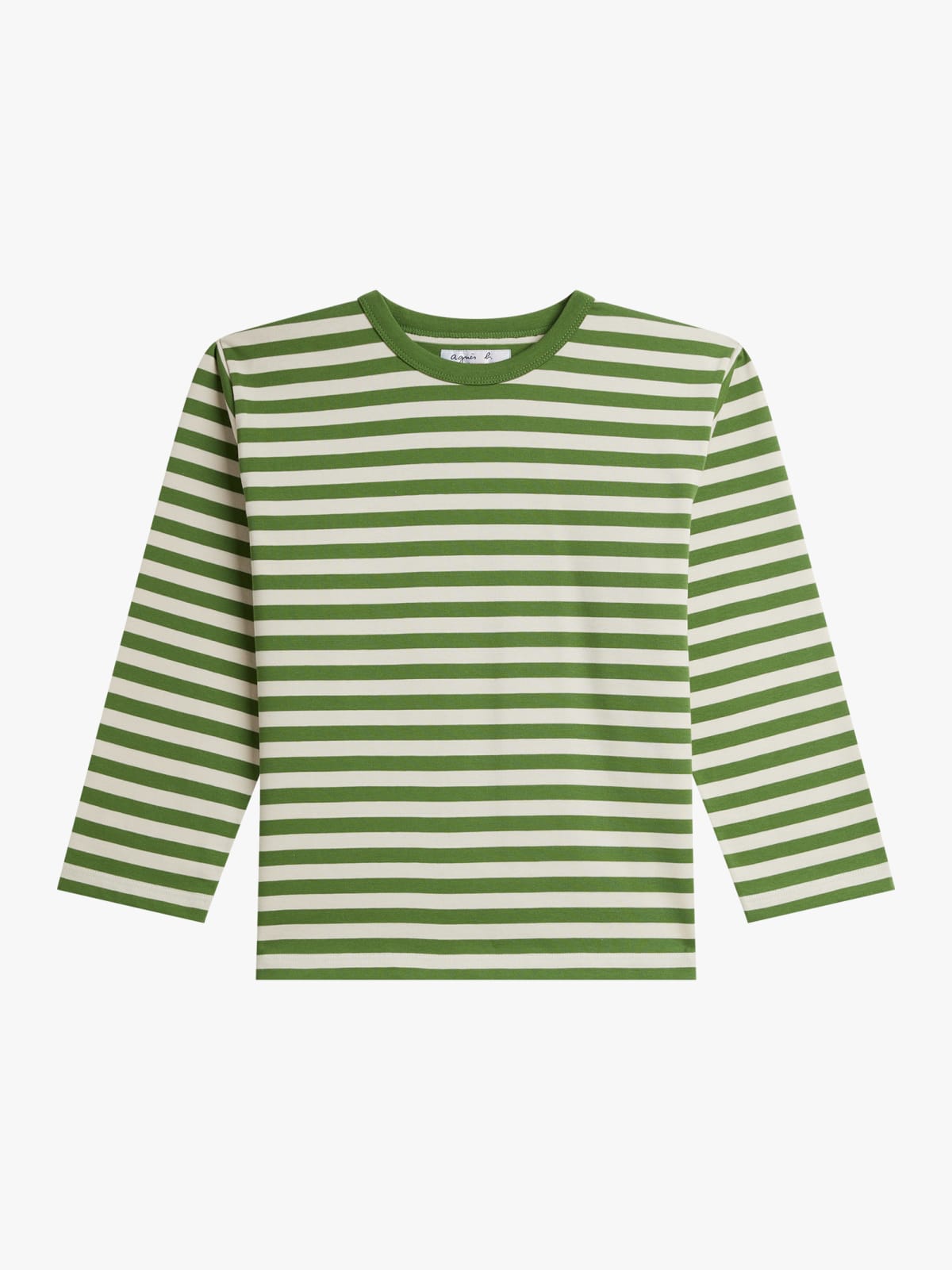 t-shirt Lil Cool en jersey de coton beige et vert