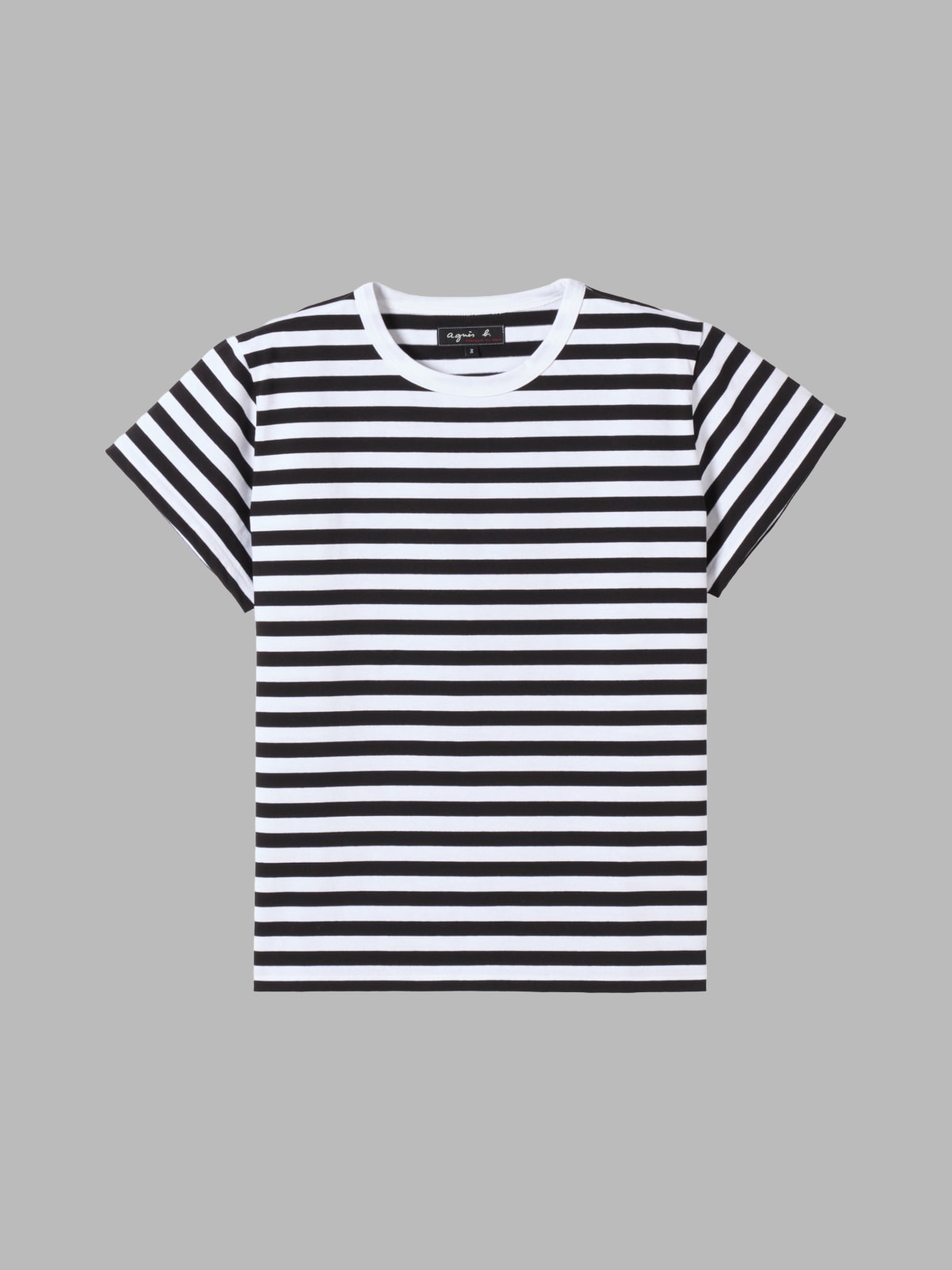 t-shirt Brando ray&eacute; blanc et noir