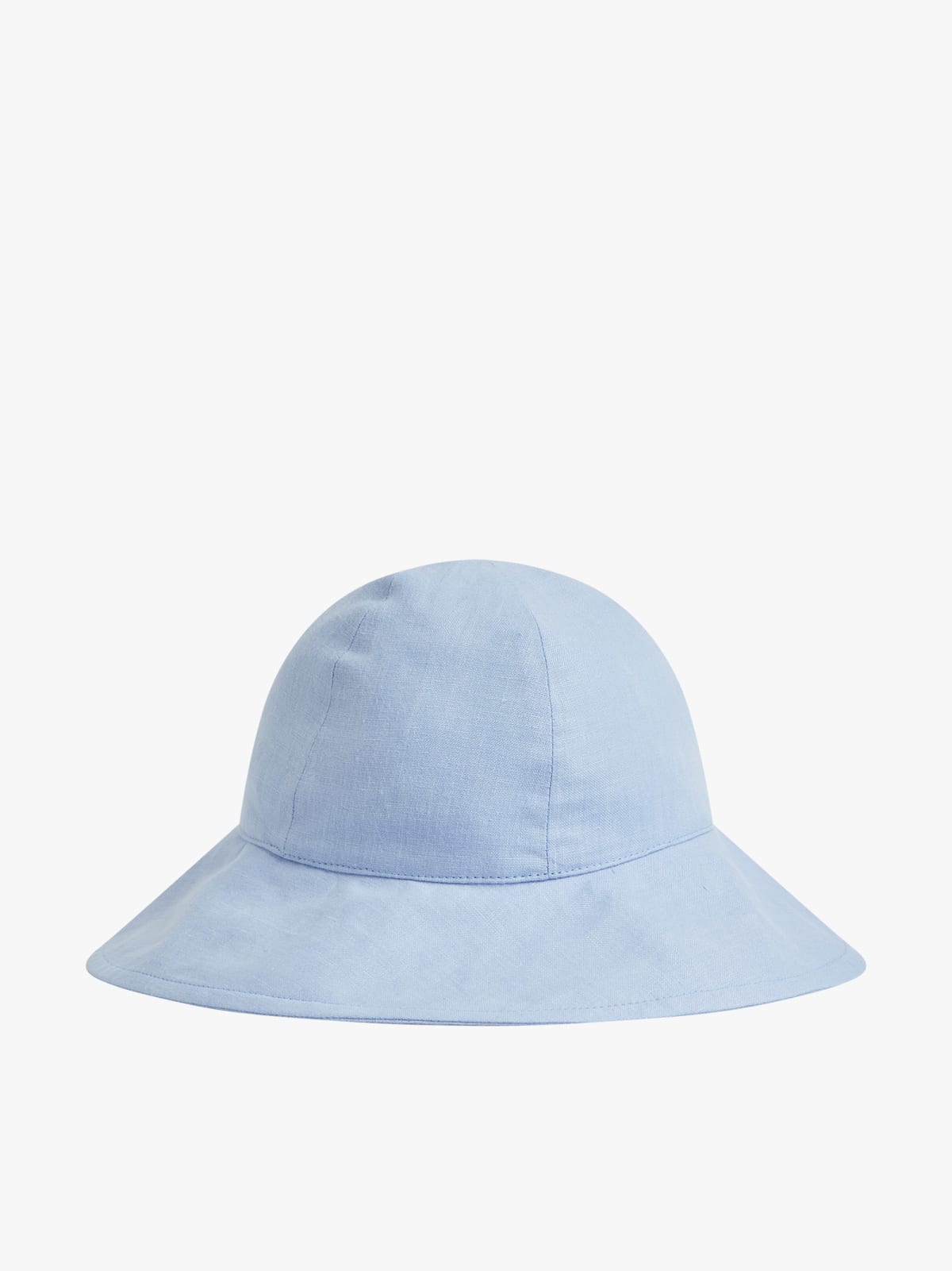 blue Clara linen hat