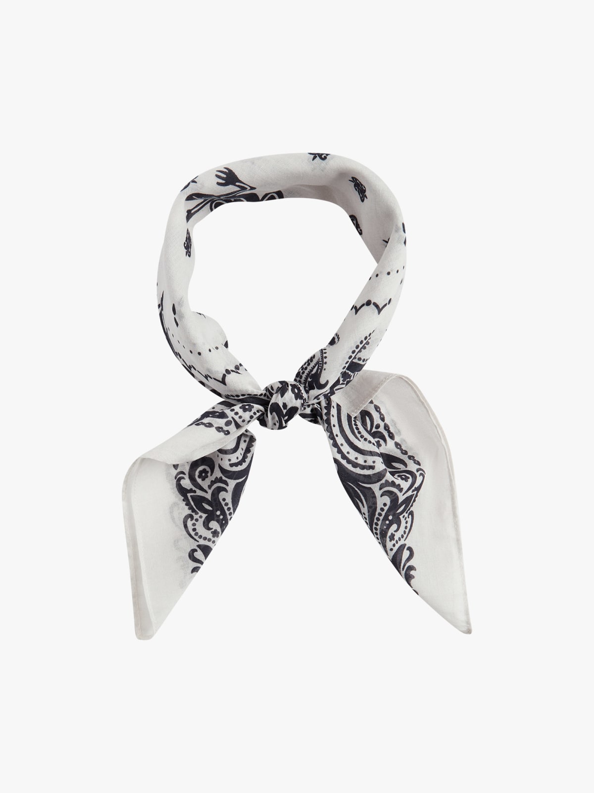 black Austin cotton bandana