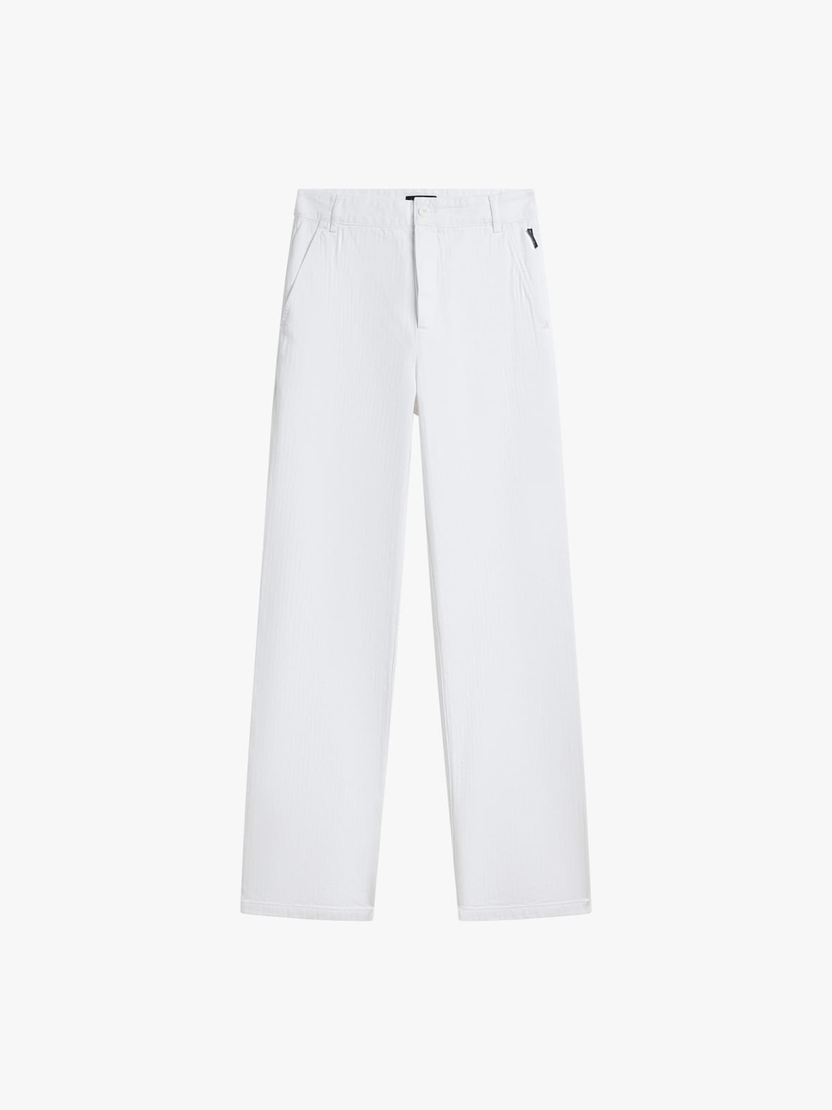 white peintre trousers