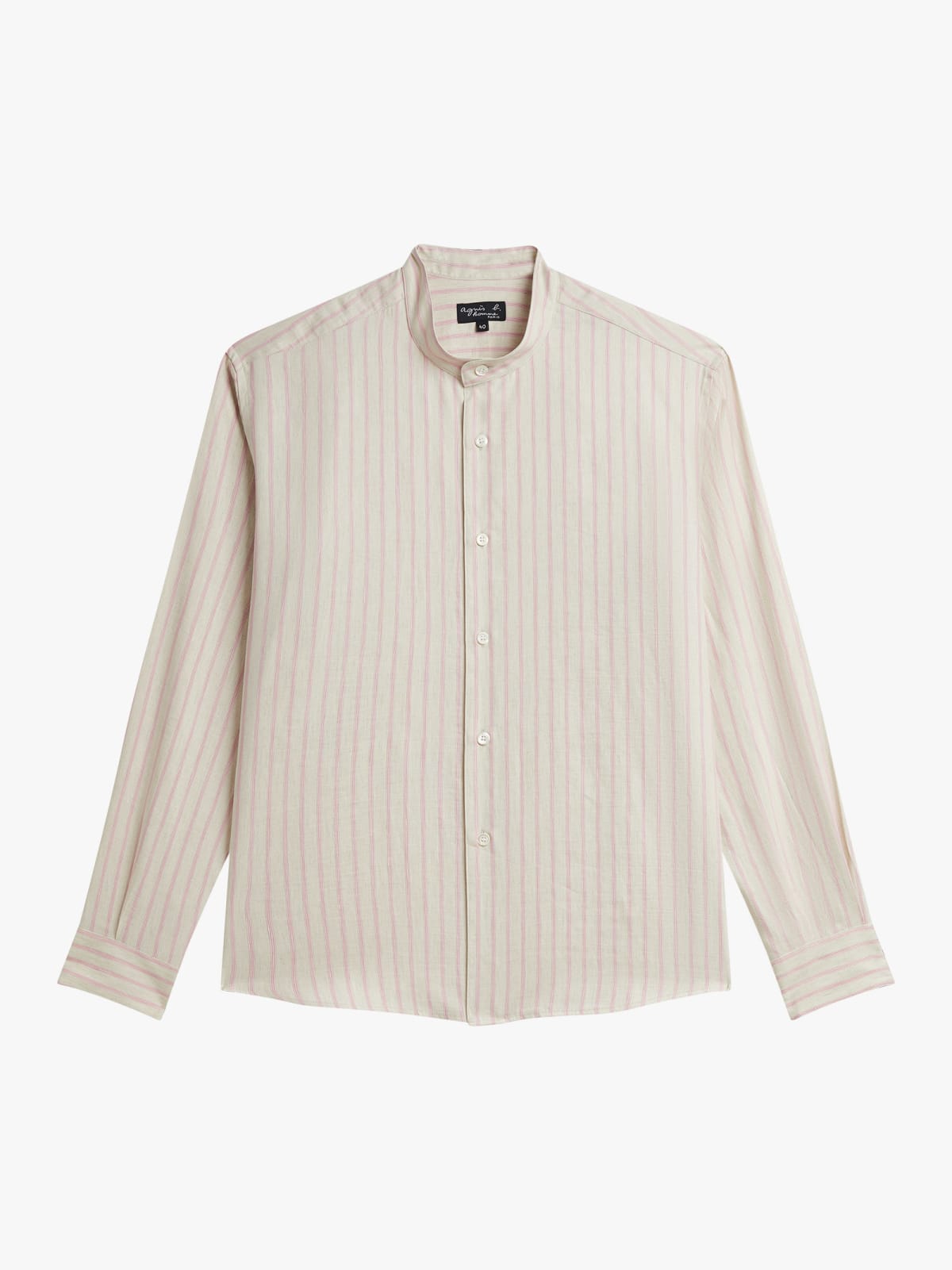 pink Ouran striped linen shirt