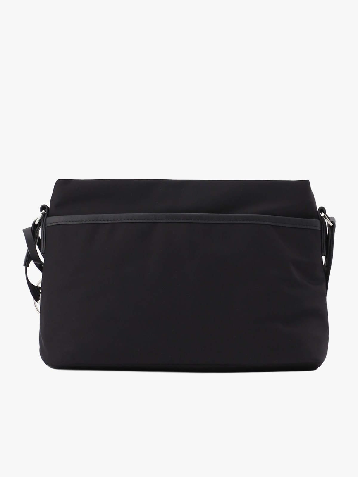 black nylon bag with multiple pockets