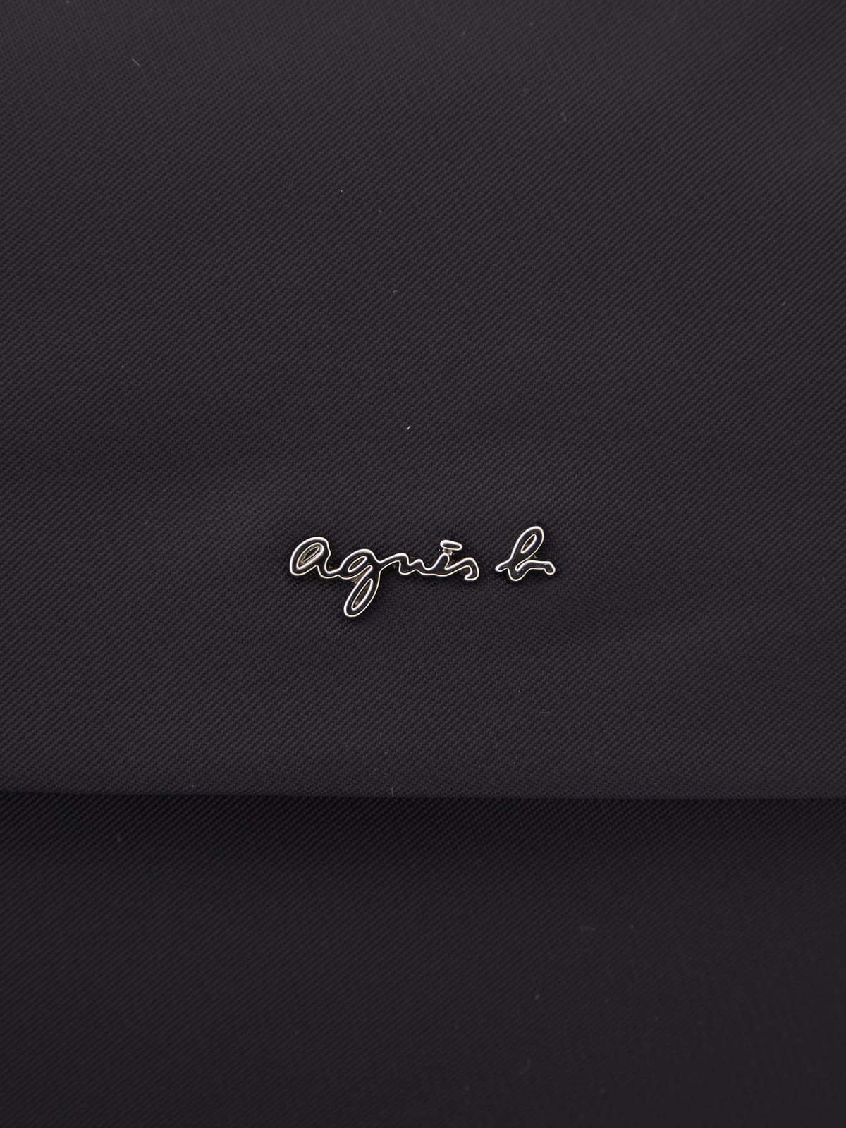 black nylon zipped shoulder bag image number 6