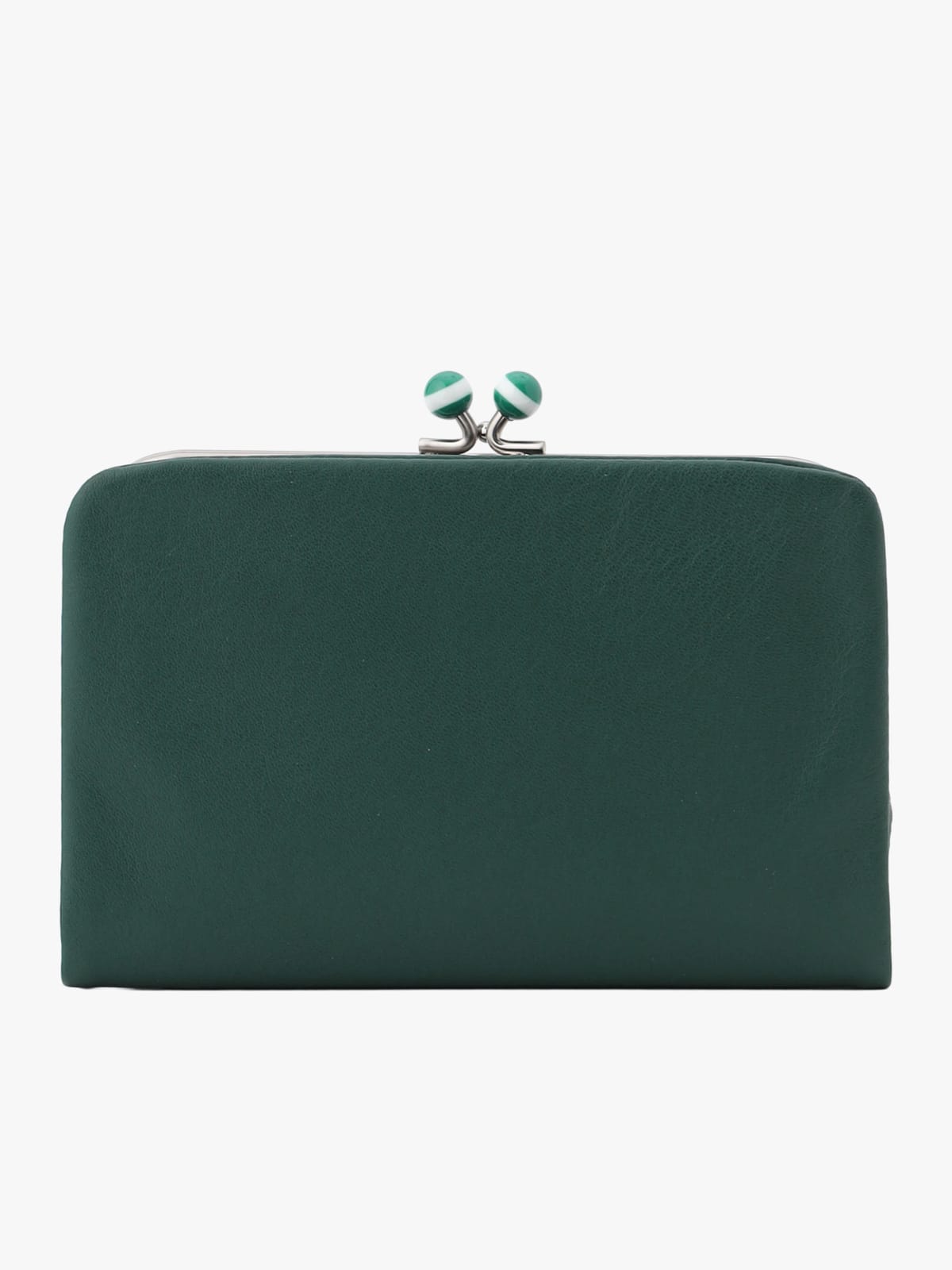 portefeuille &agrave; fermoir en cuir