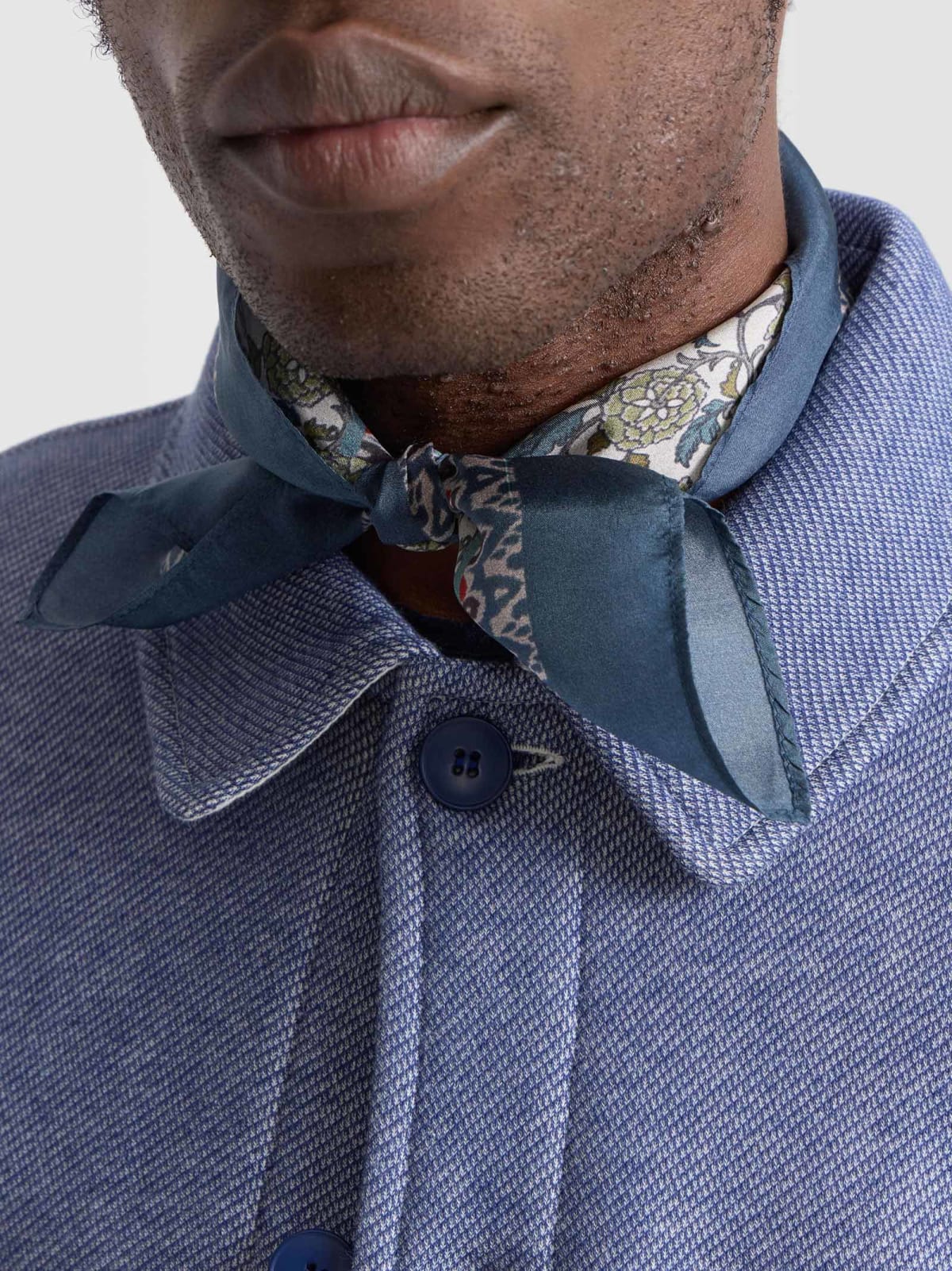 blue Brice silk bandana image number 2