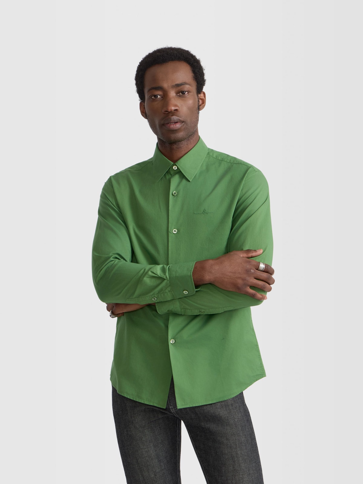 green Thomas cotton shirt