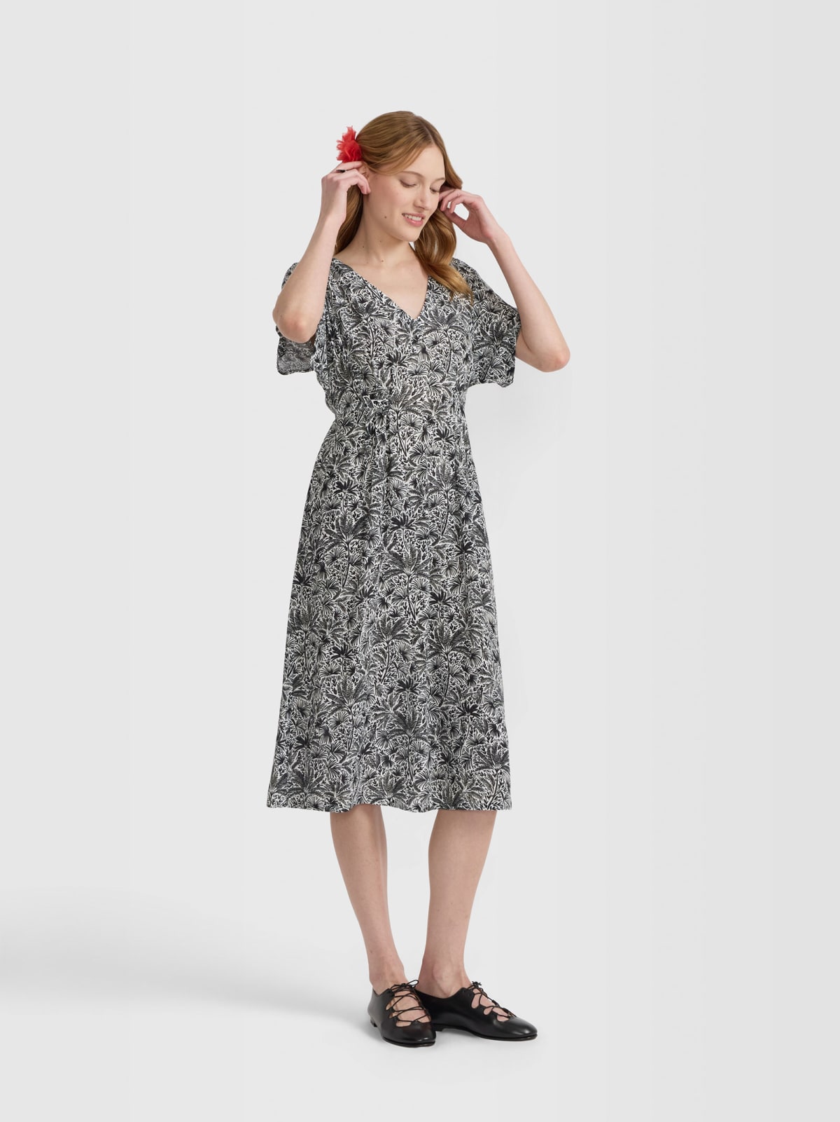 dress with floral pattern