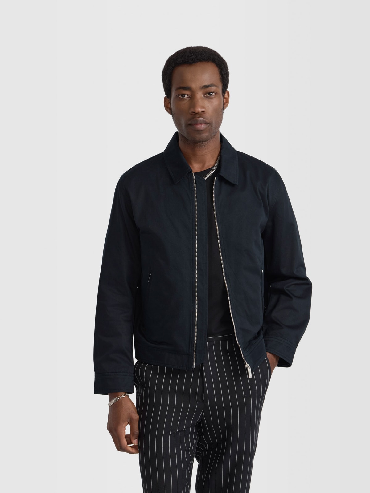 blue Chet jacket with cotton drill lining