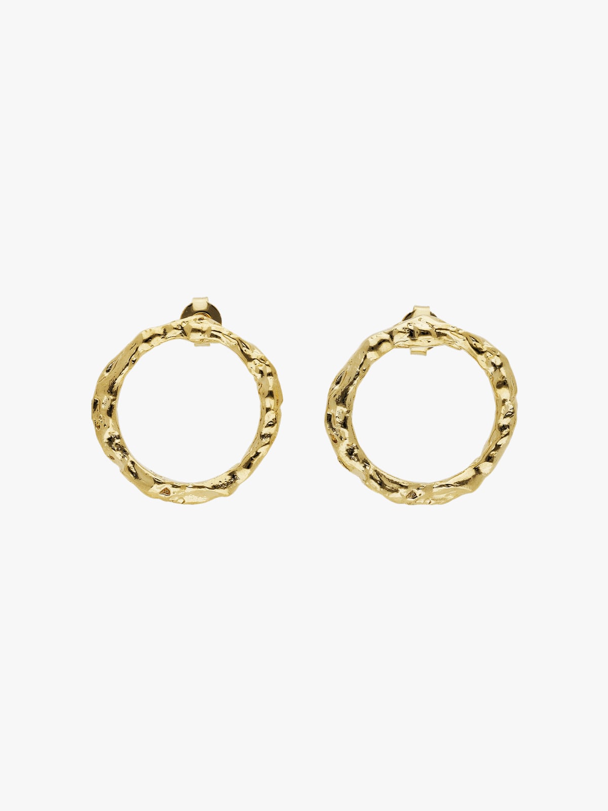 yellow Adele pewter earrings