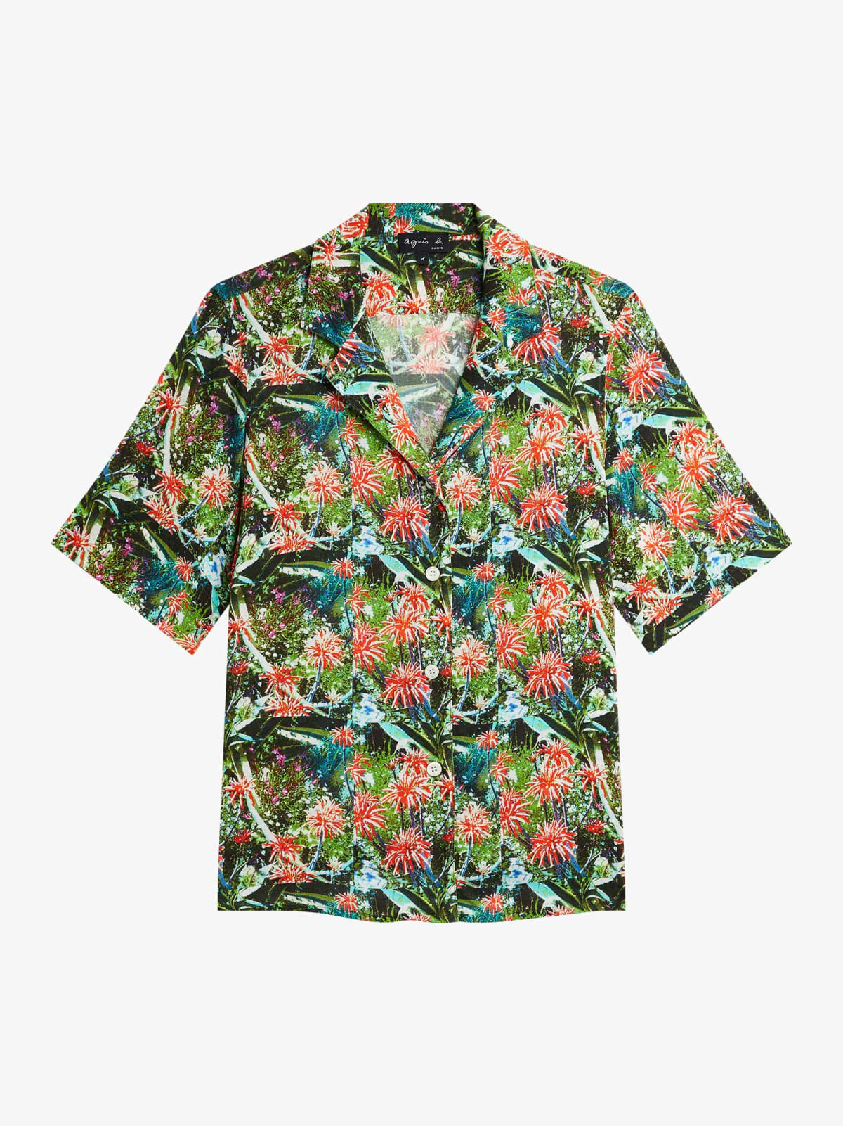 chemise Hawa&iuml; en viscose &agrave; fleurs